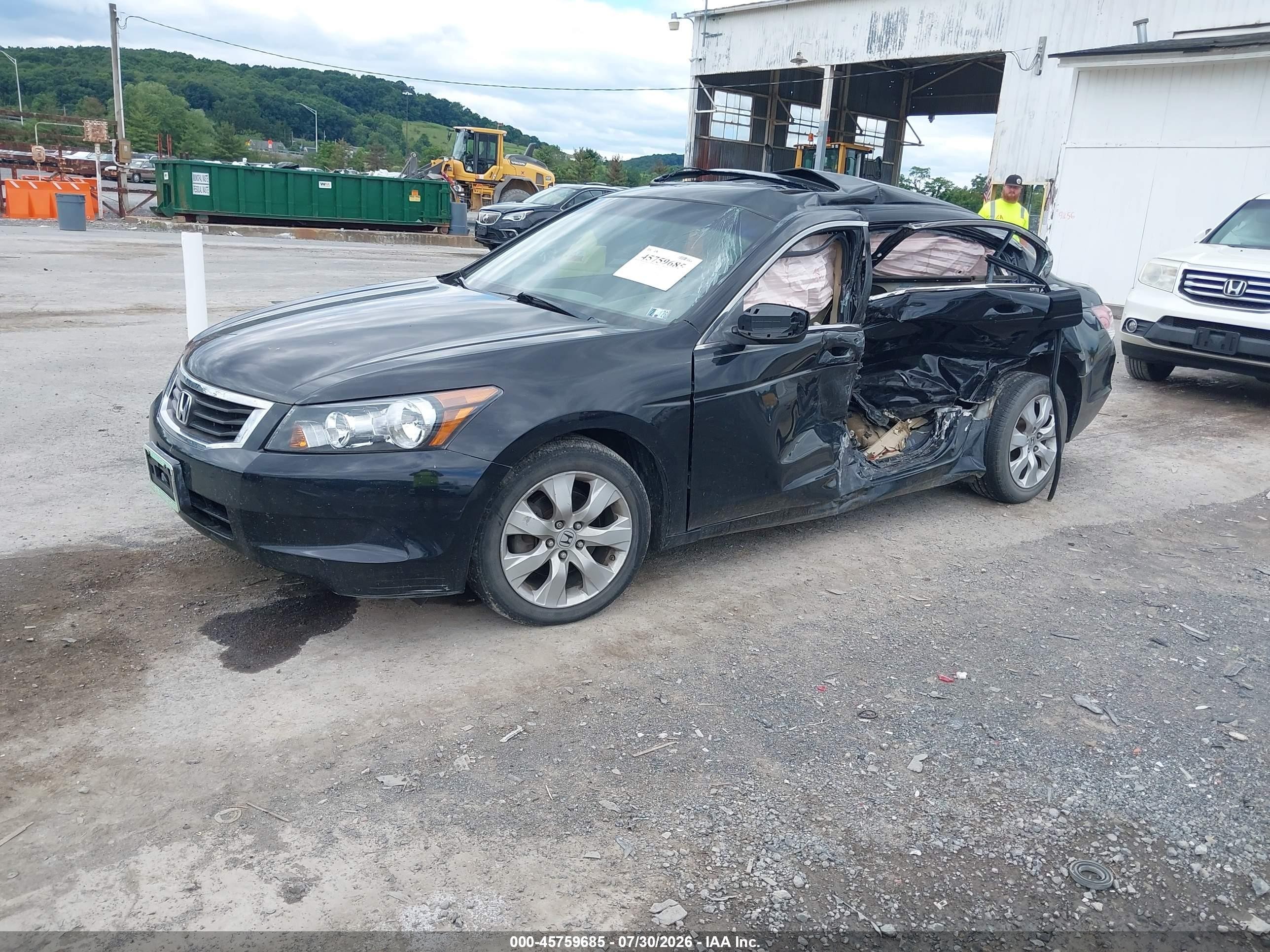 2010 Honda Accord 2.4 Ex-l Black vin: 1HGCP2F86AA177165
