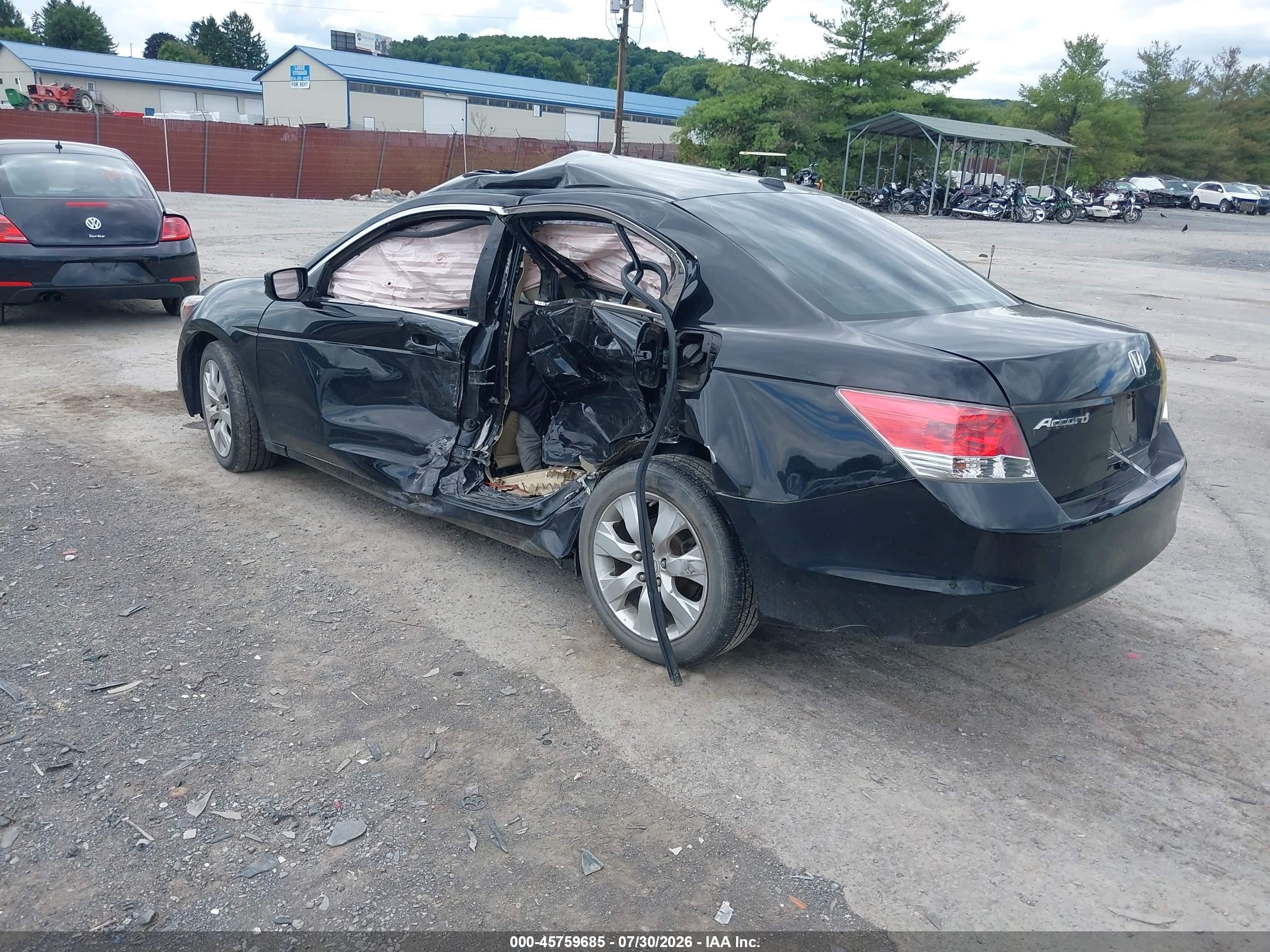 2010 Honda Accord 2.4 Ex-l Black vin: 1HGCP2F86AA177165