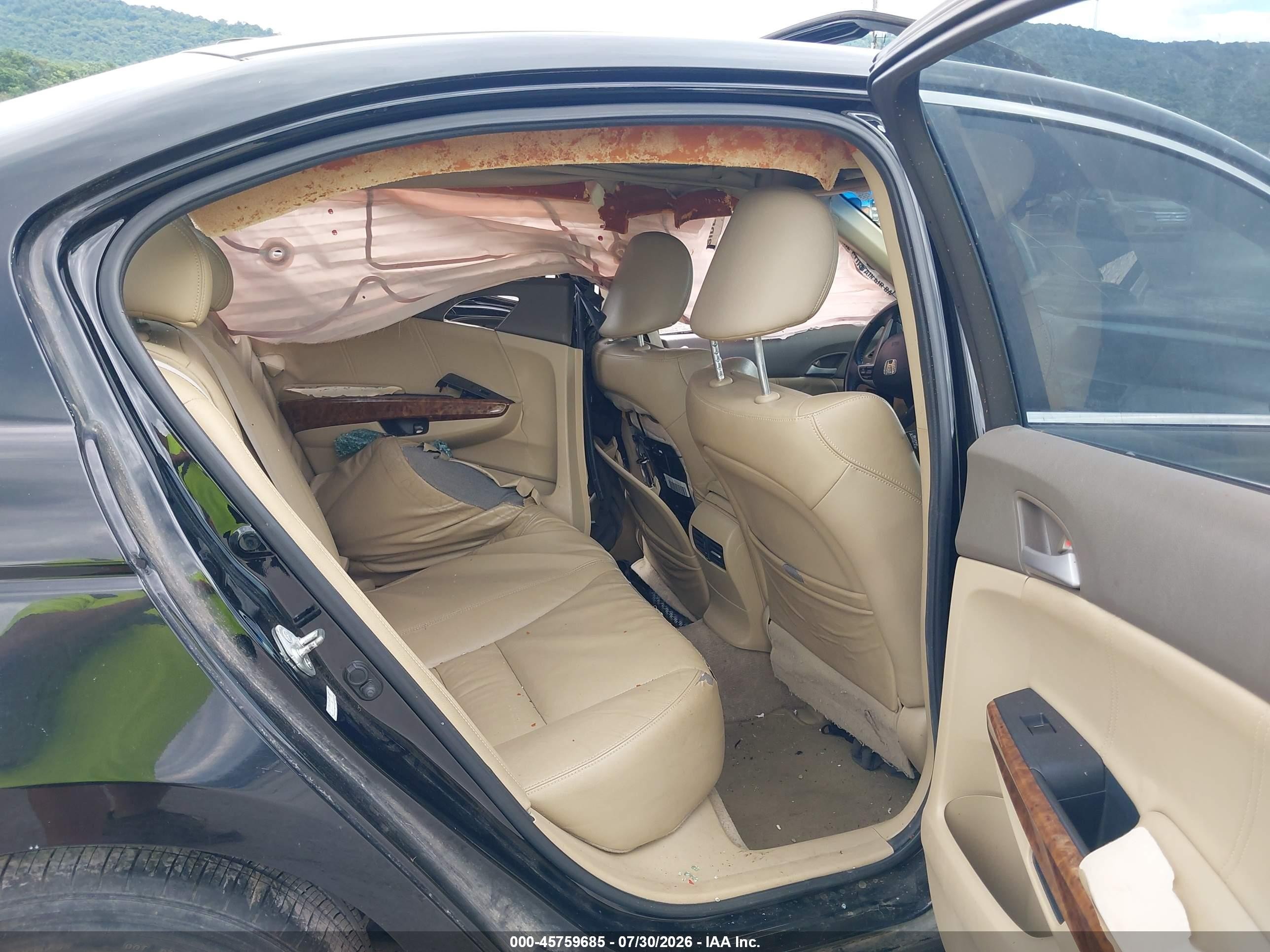 2010 Honda Accord 2.4 Ex-l Black vin: 1HGCP2F86AA177165