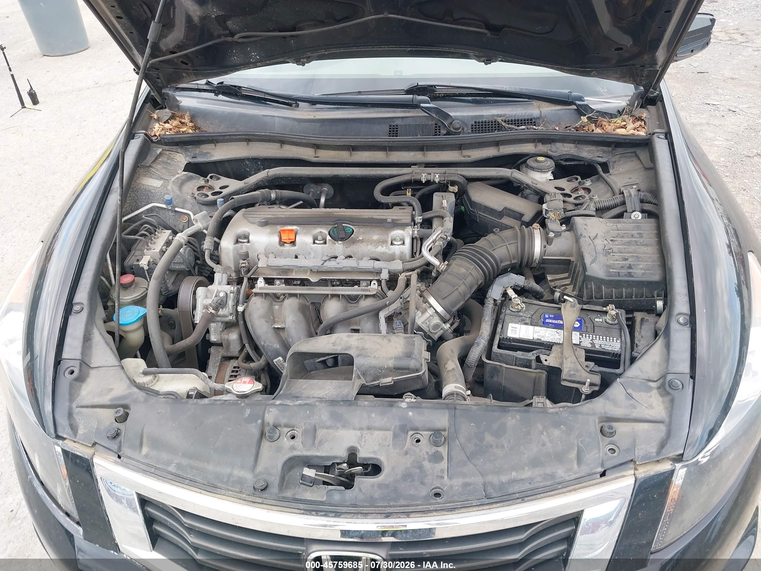 2010 Honda Accord 2.4 Ex-l Black vin: 1HGCP2F86AA177165