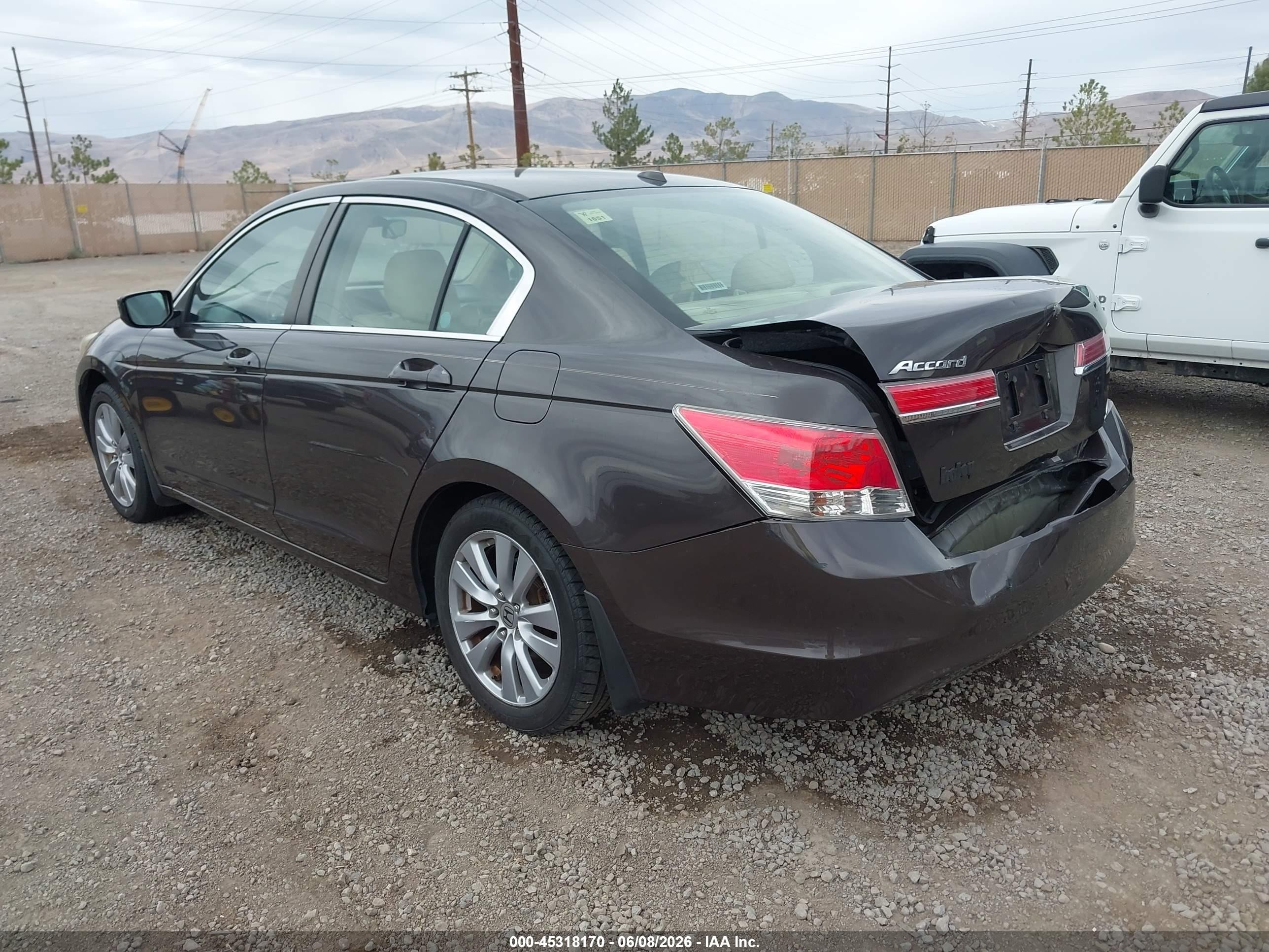 2011 Honda Accord 2.4 Ex-l Brown vin: 1HGCP2F86BA019054