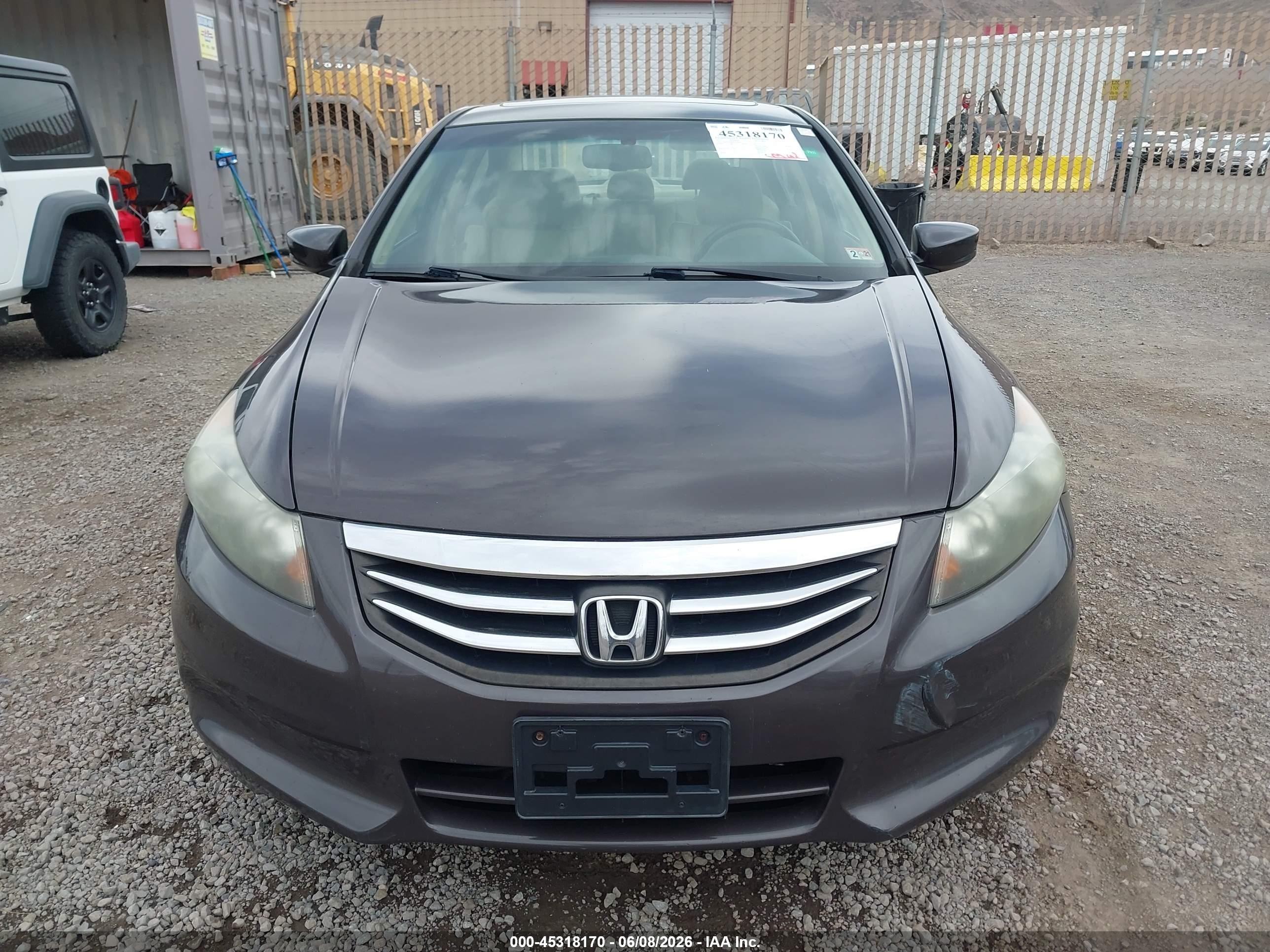 2011 Honda Accord 2.4 Ex-l Brown vin: 1HGCP2F86BA019054