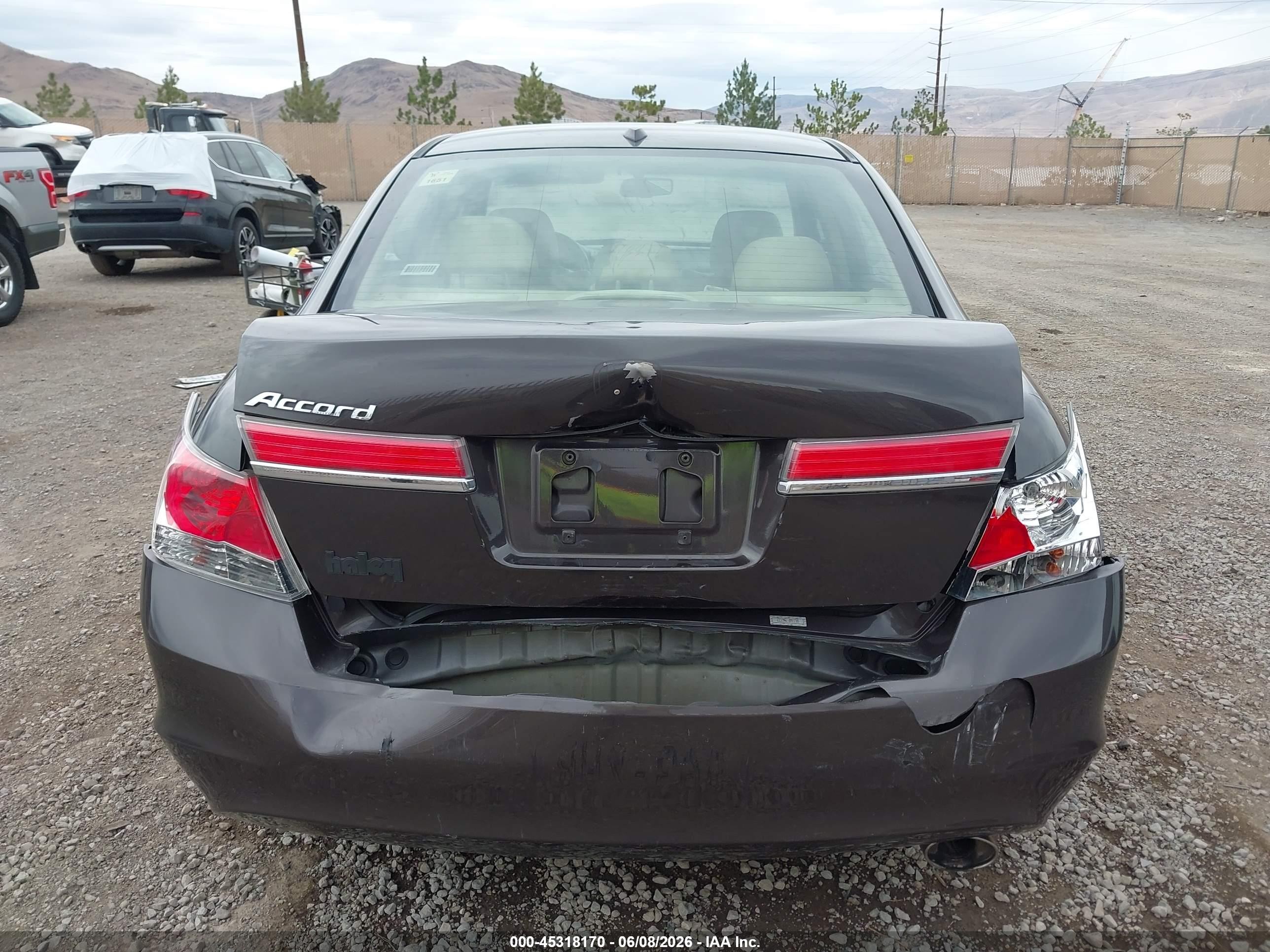 2011 Honda Accord 2.4 Ex-l Brown vin: 1HGCP2F86BA019054