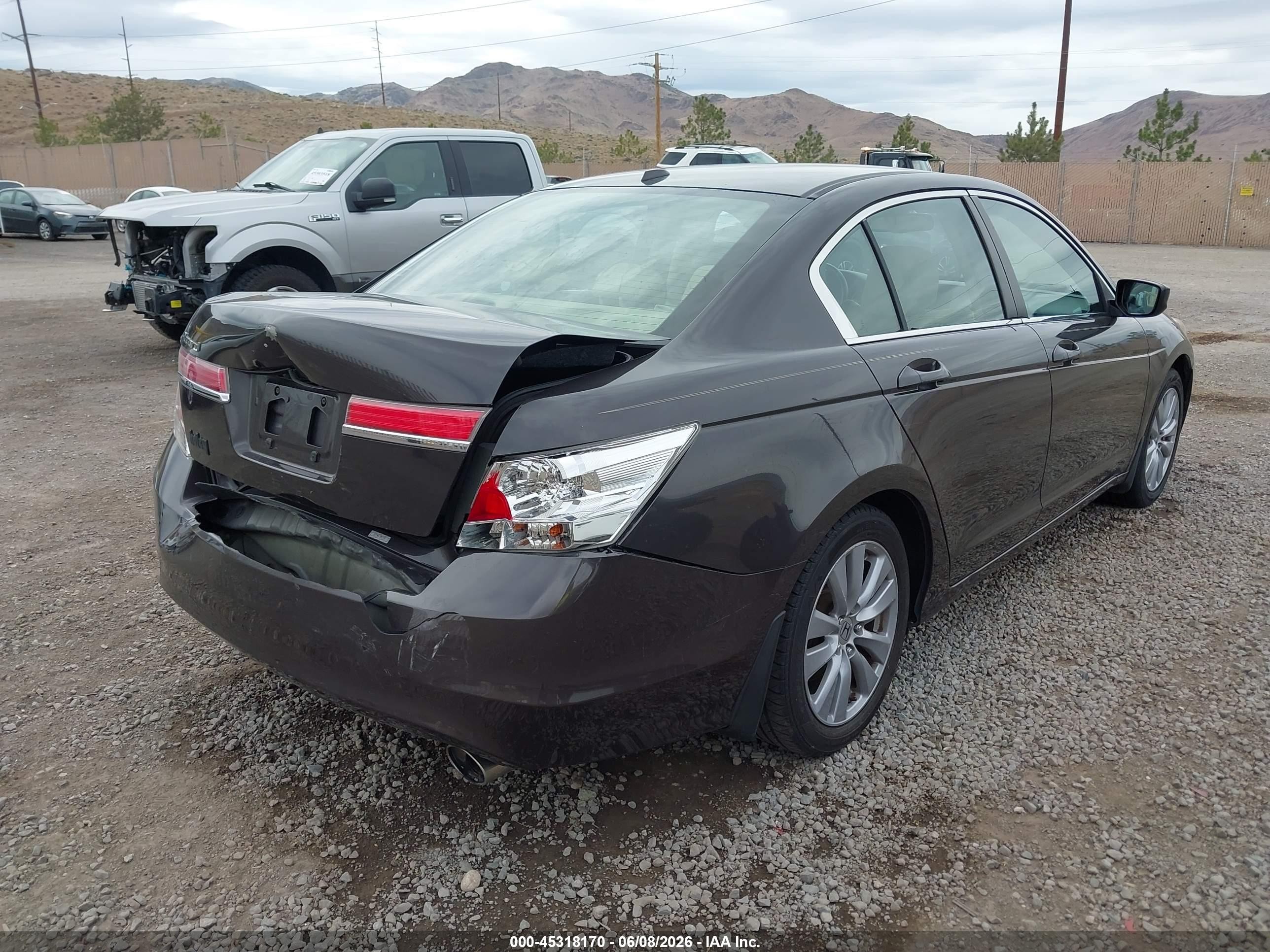 2011 Honda Accord 2.4 Ex-l Brown vin: 1HGCP2F86BA019054