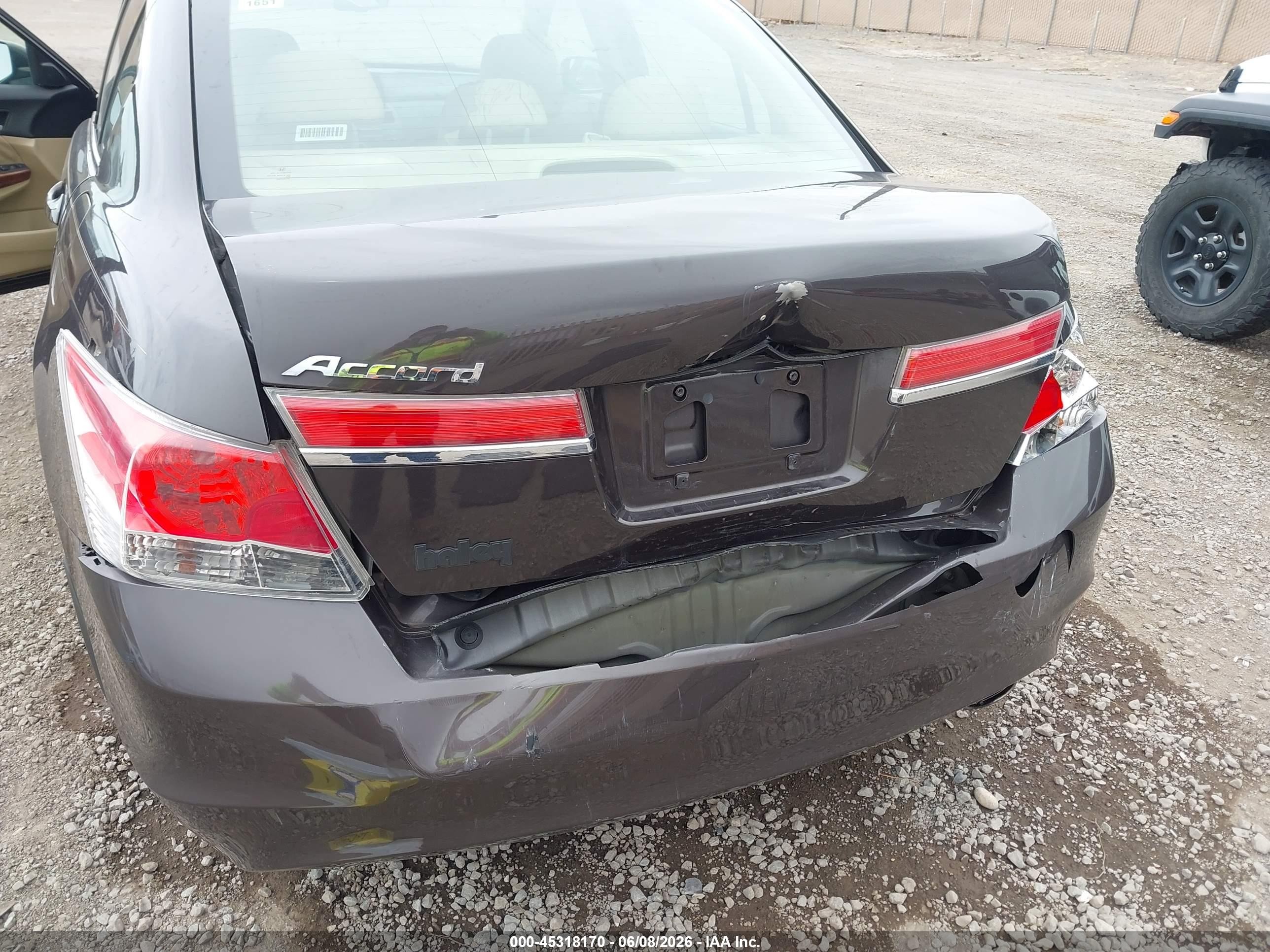 2011 Honda Accord 2.4 Ex-l Brown vin: 1HGCP2F86BA019054