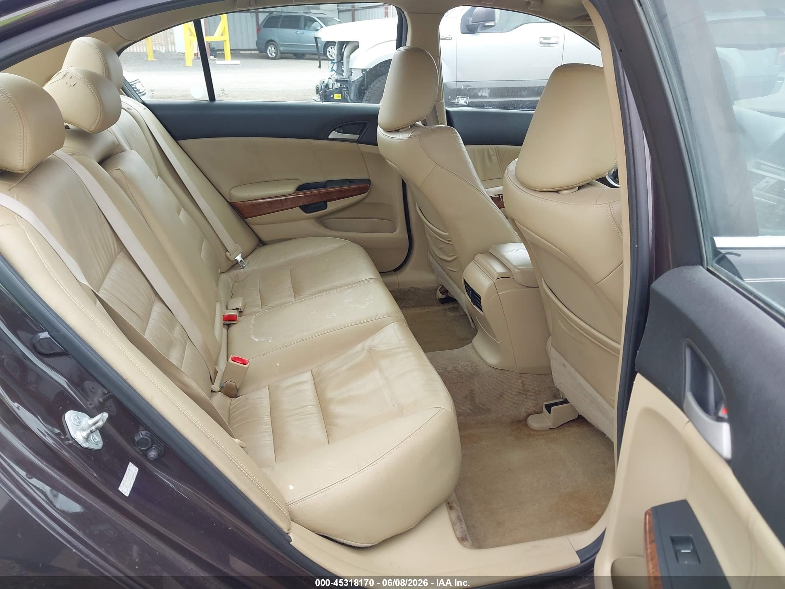 2011 Honda Accord 2.4 Ex-l Brown vin: 1HGCP2F86BA019054