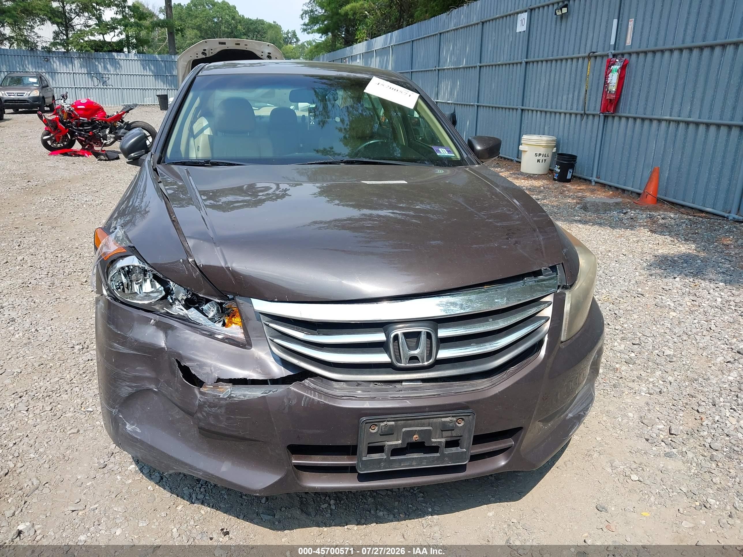 2011 Honda Accord 2.4 Ex-l Brown vin: 1HGCP2F86BA025260