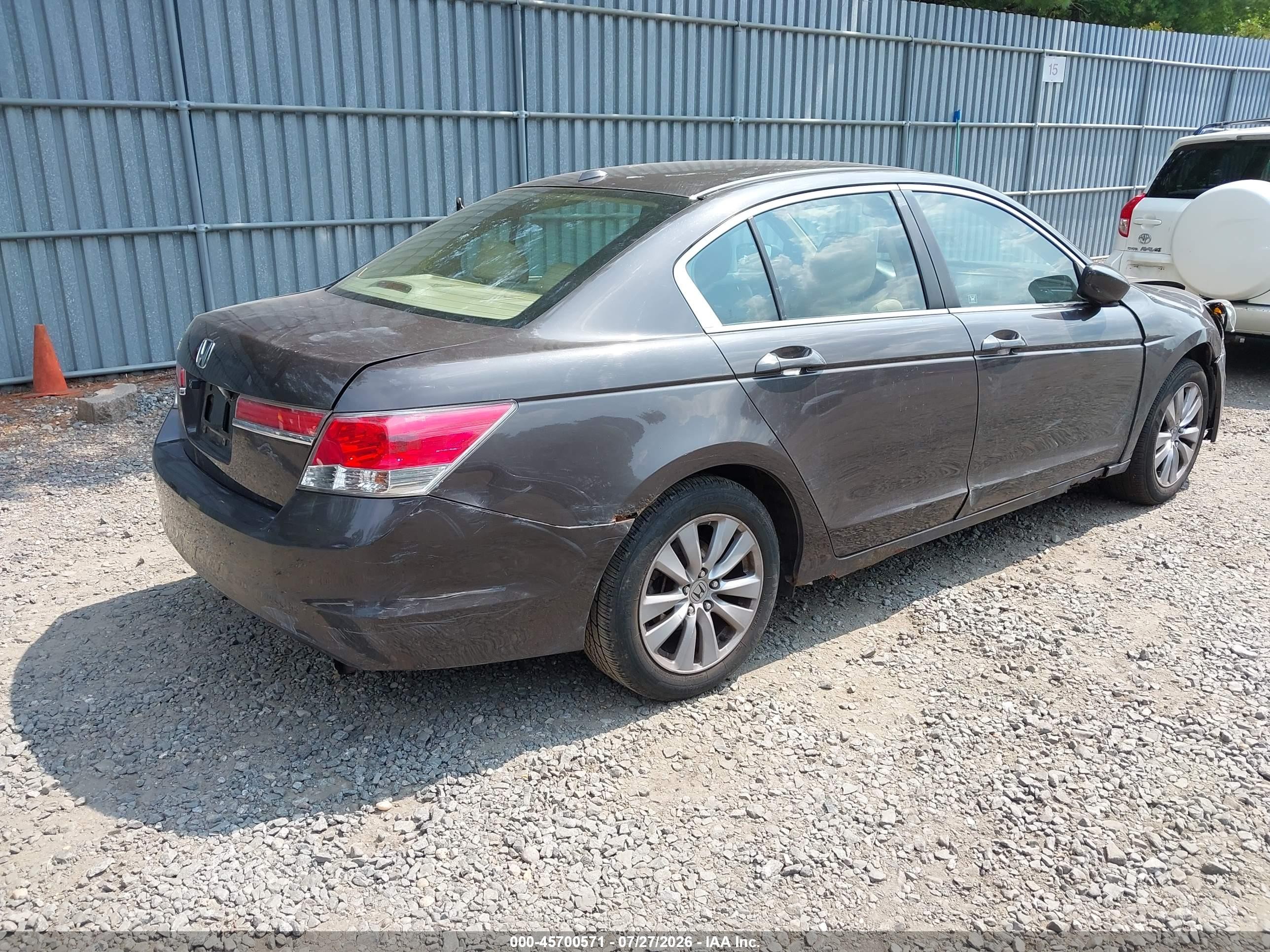 2011 Honda Accord 2.4 Ex-l Brown vin: 1HGCP2F86BA025260