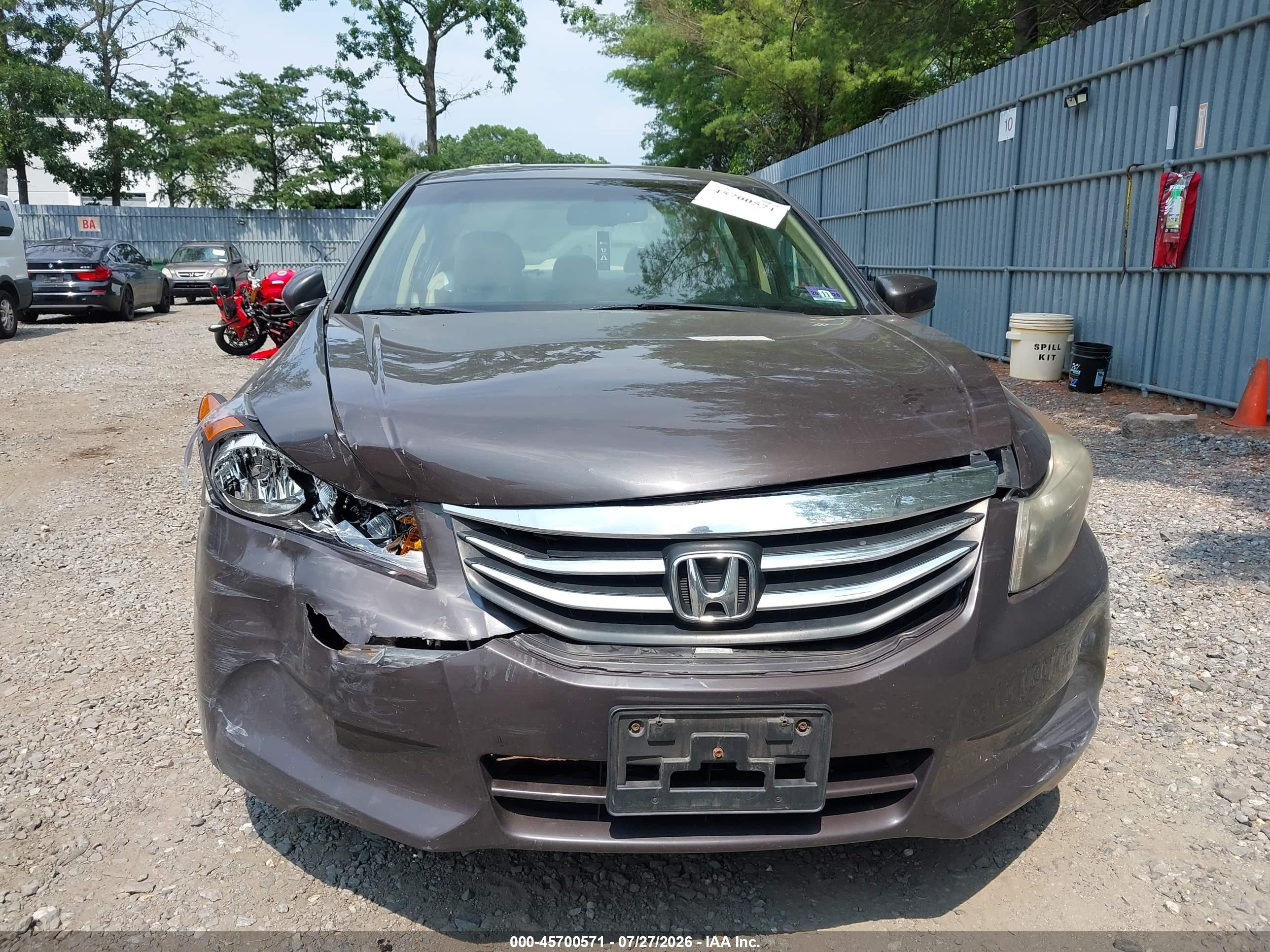 2011 Honda Accord 2.4 Ex-l Brown vin: 1HGCP2F86BA025260