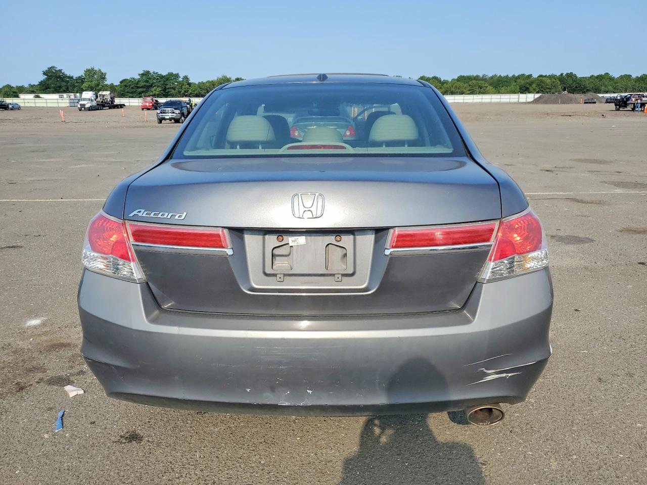 2011 Honda Accord Exl Gray vin: 1HGCP2F86BA054628