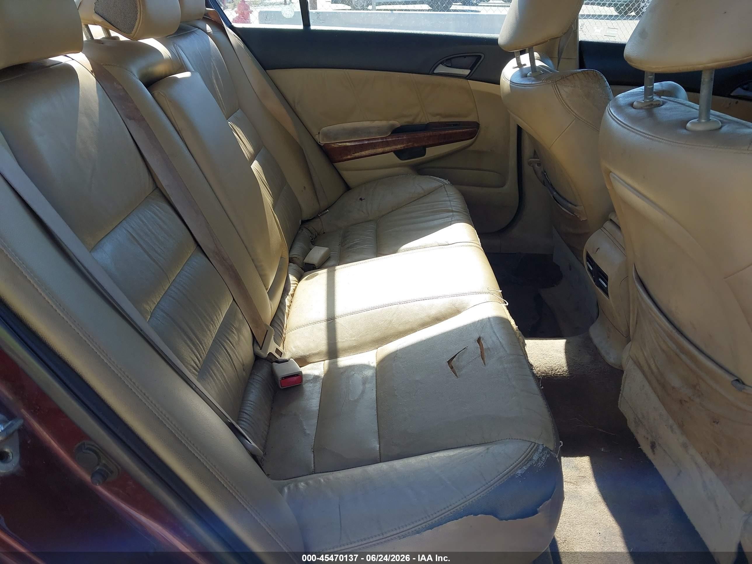 2011 Honda Accord 2.4 Ex-l Burgundy vin: 1HGCP2F86BA060185