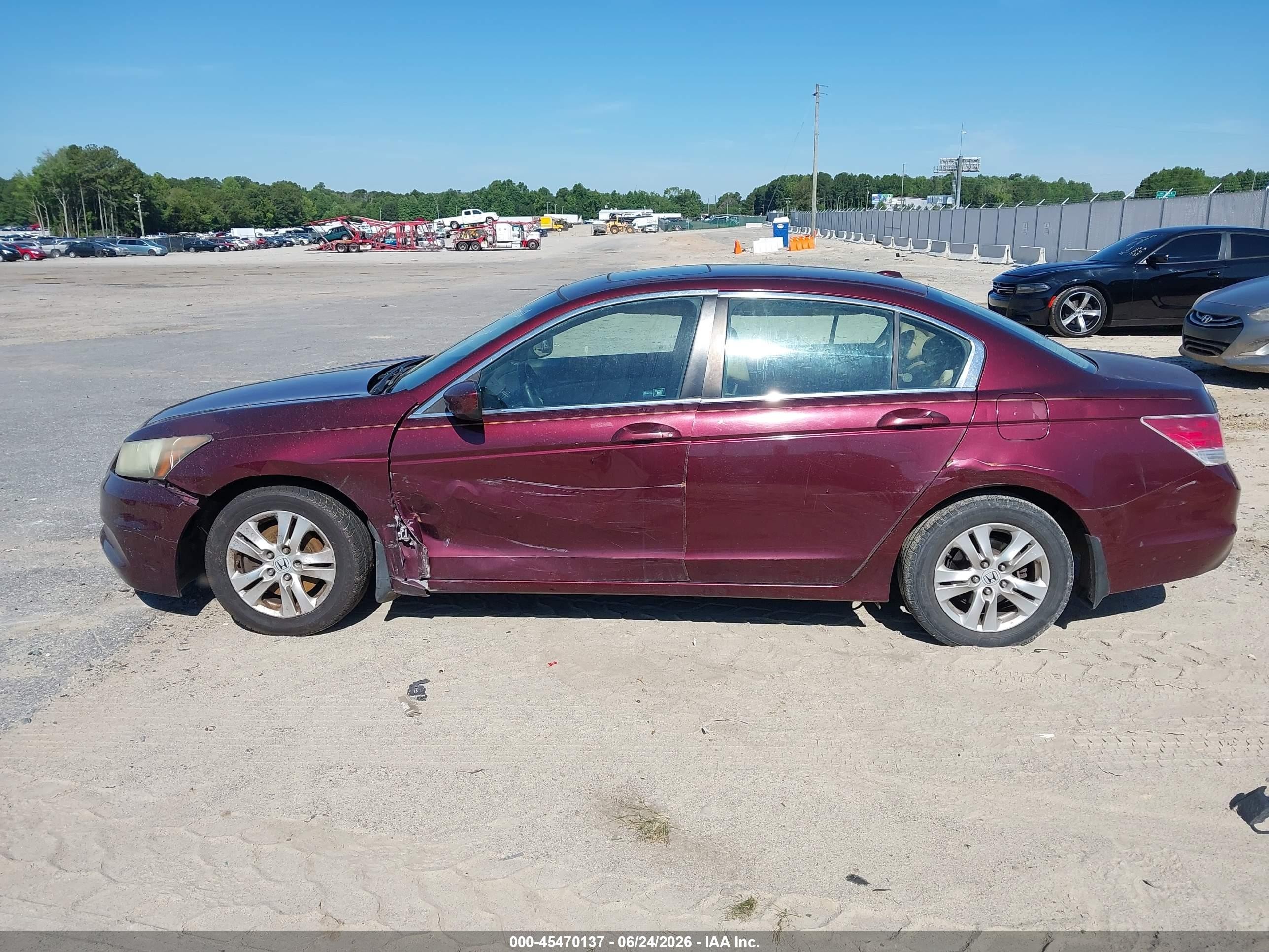 2011 Honda Accord 2.4 Ex-l Burgundy vin: 1HGCP2F86BA060185