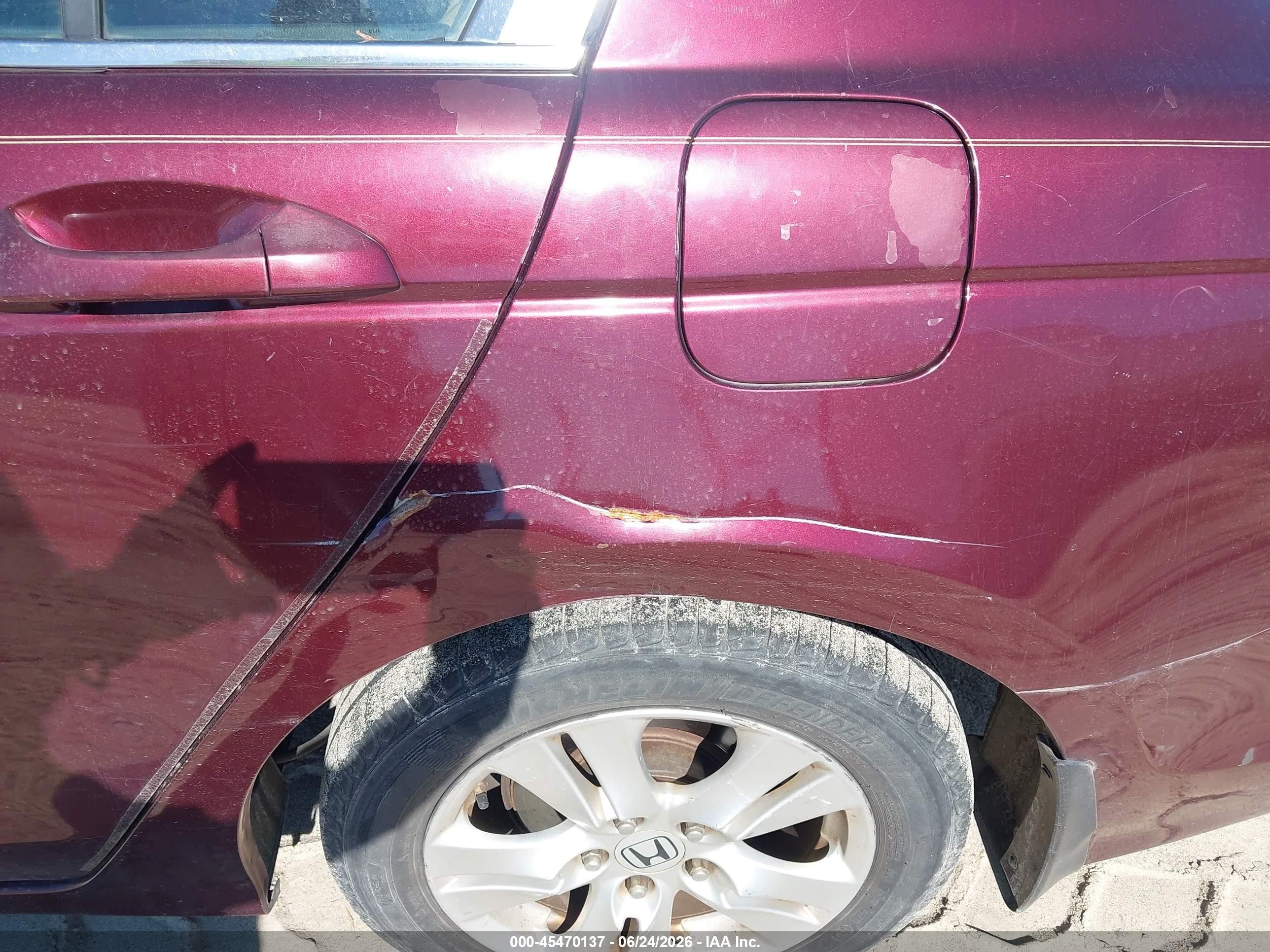2011 Honda Accord 2.4 Ex-l Burgundy vin: 1HGCP2F86BA060185