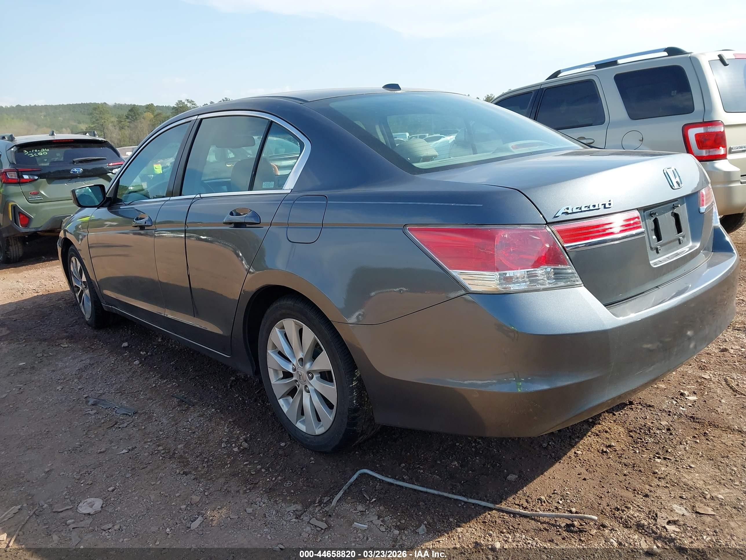 2011 Honda Accord 2.4 Ex-l Gray vin: 1HGCP2F86BA065368