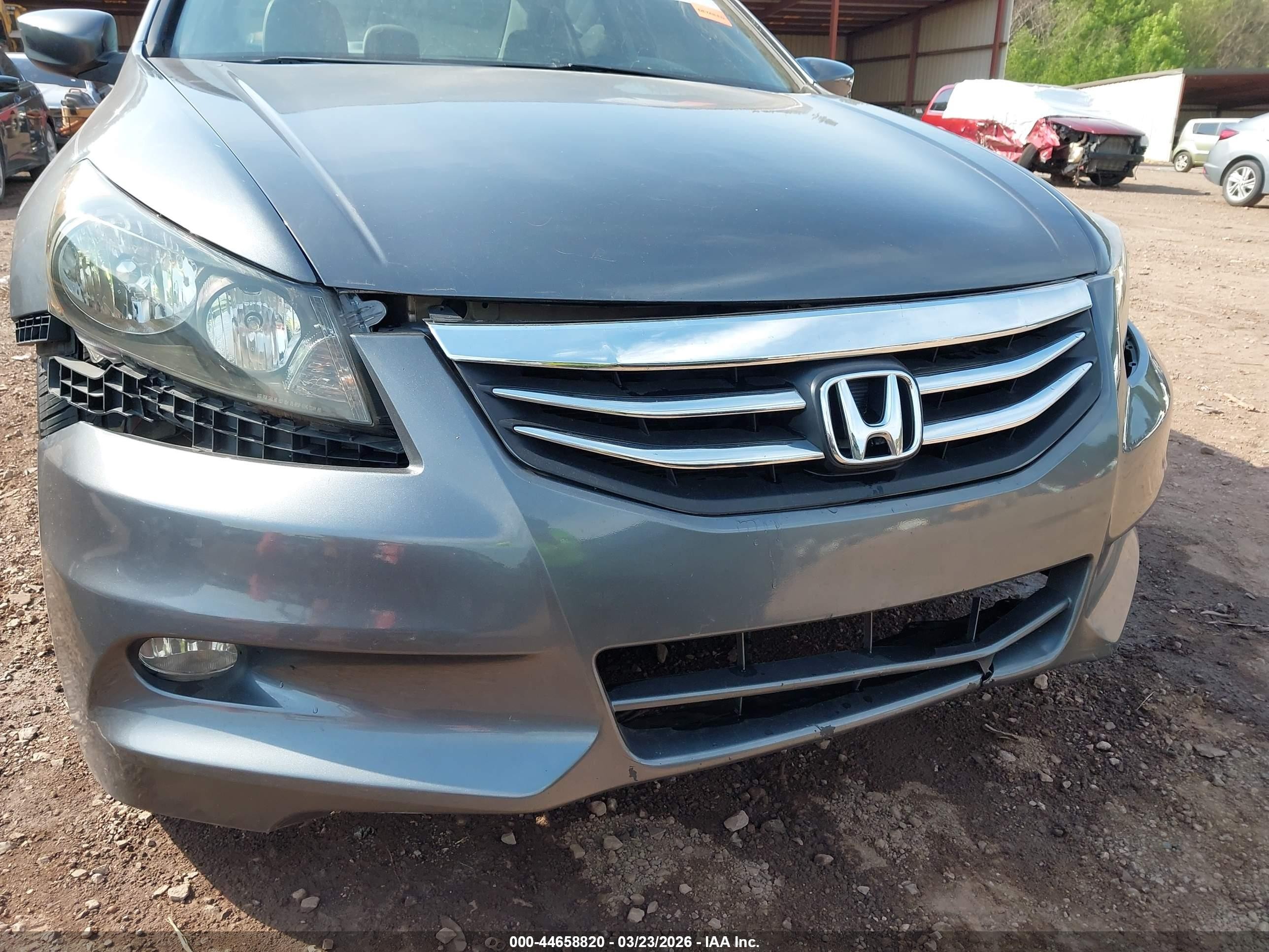 2011 Honda Accord 2.4 Ex-l Gray vin: 1HGCP2F86BA065368