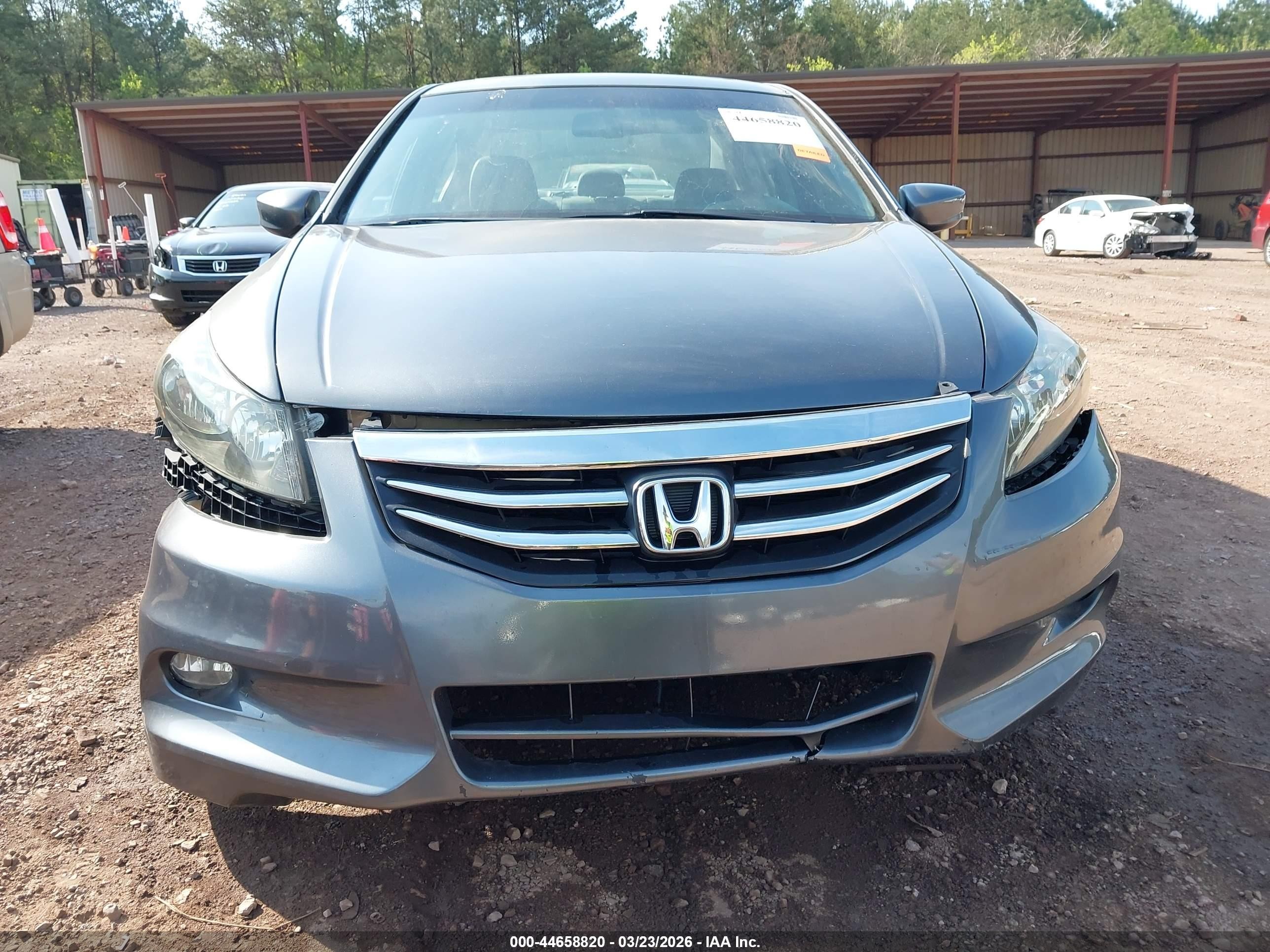 2011 Honda Accord 2.4 Ex-l Gray vin: 1HGCP2F86BA065368