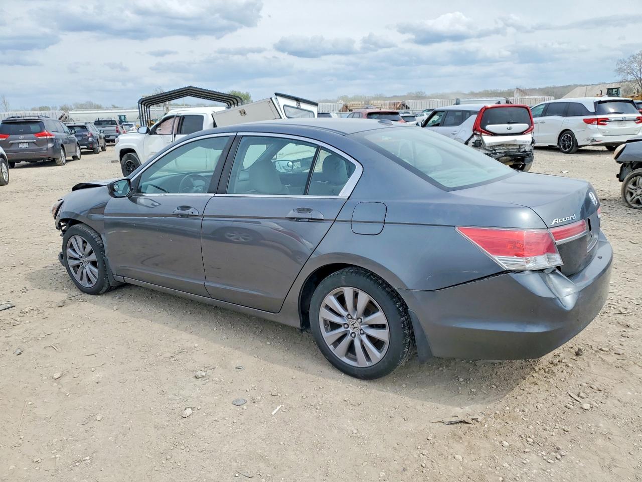 2011 Honda Accord Exl Gray vin: 1HGCP2F86BA070960