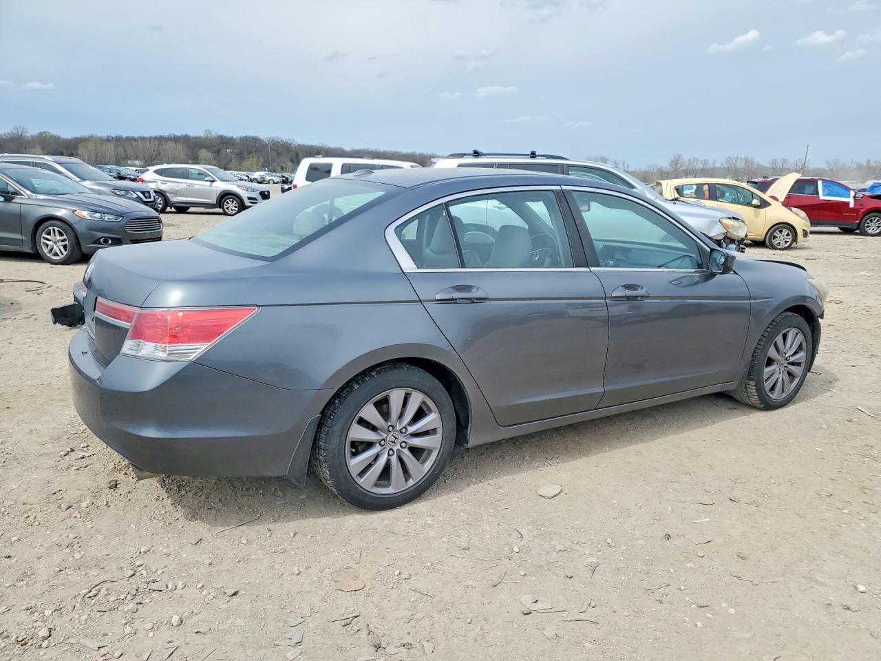 2011 Honda Accord Exl Gray vin: 1HGCP2F86BA070960