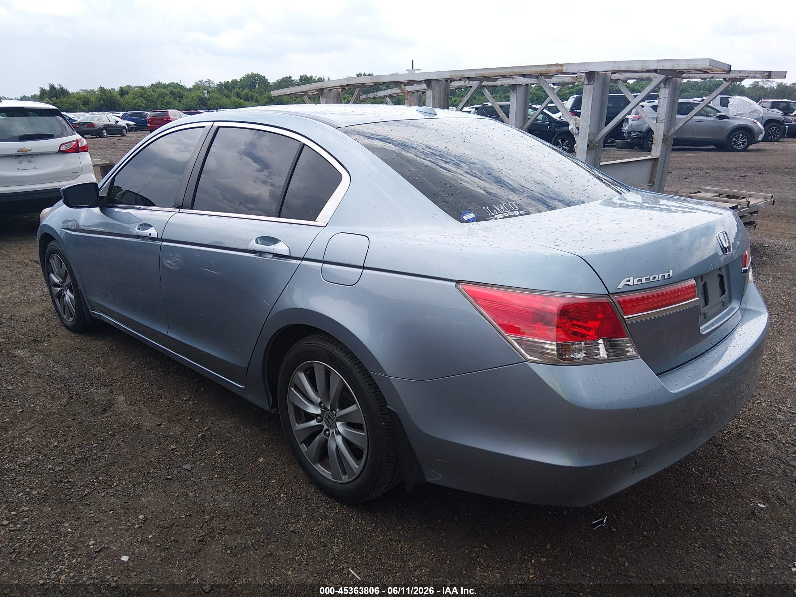2011 Honda Accord 2.4 Ex-l Light Blue vin: 1HGCP2F86BA097625
