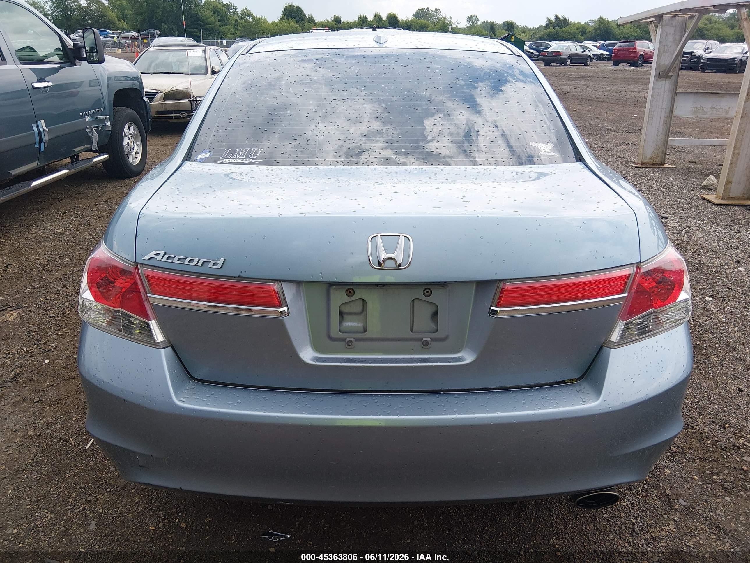 2011 Honda Accord 2.4 Ex-l Light Blue vin: 1HGCP2F86BA097625