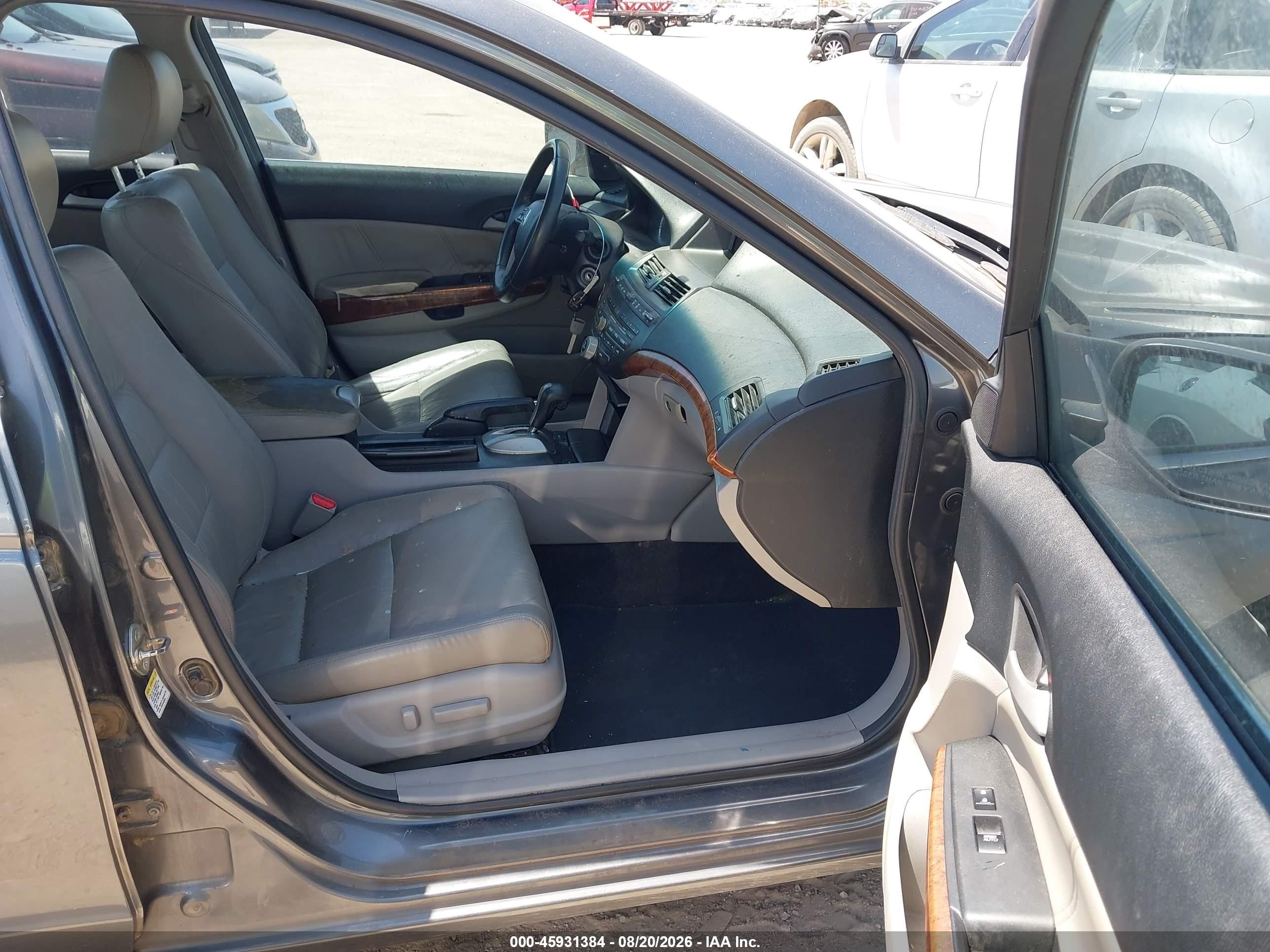 2011 Honda Accord 2.4 Ex-l Gray vin: 1HGCP2F86BA153367
