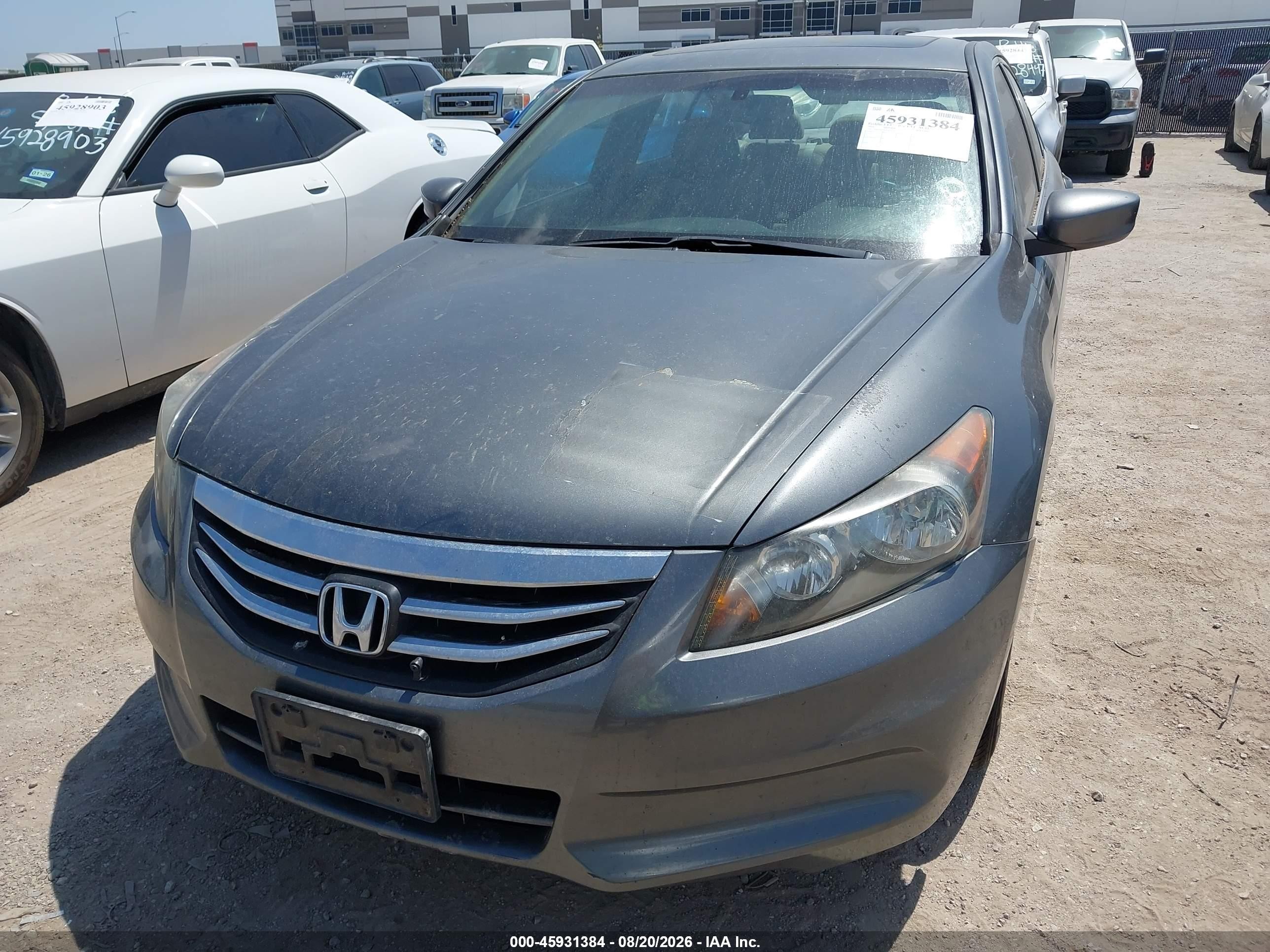 2011 Honda Accord 2.4 Ex-l Gray vin: 1HGCP2F86BA153367