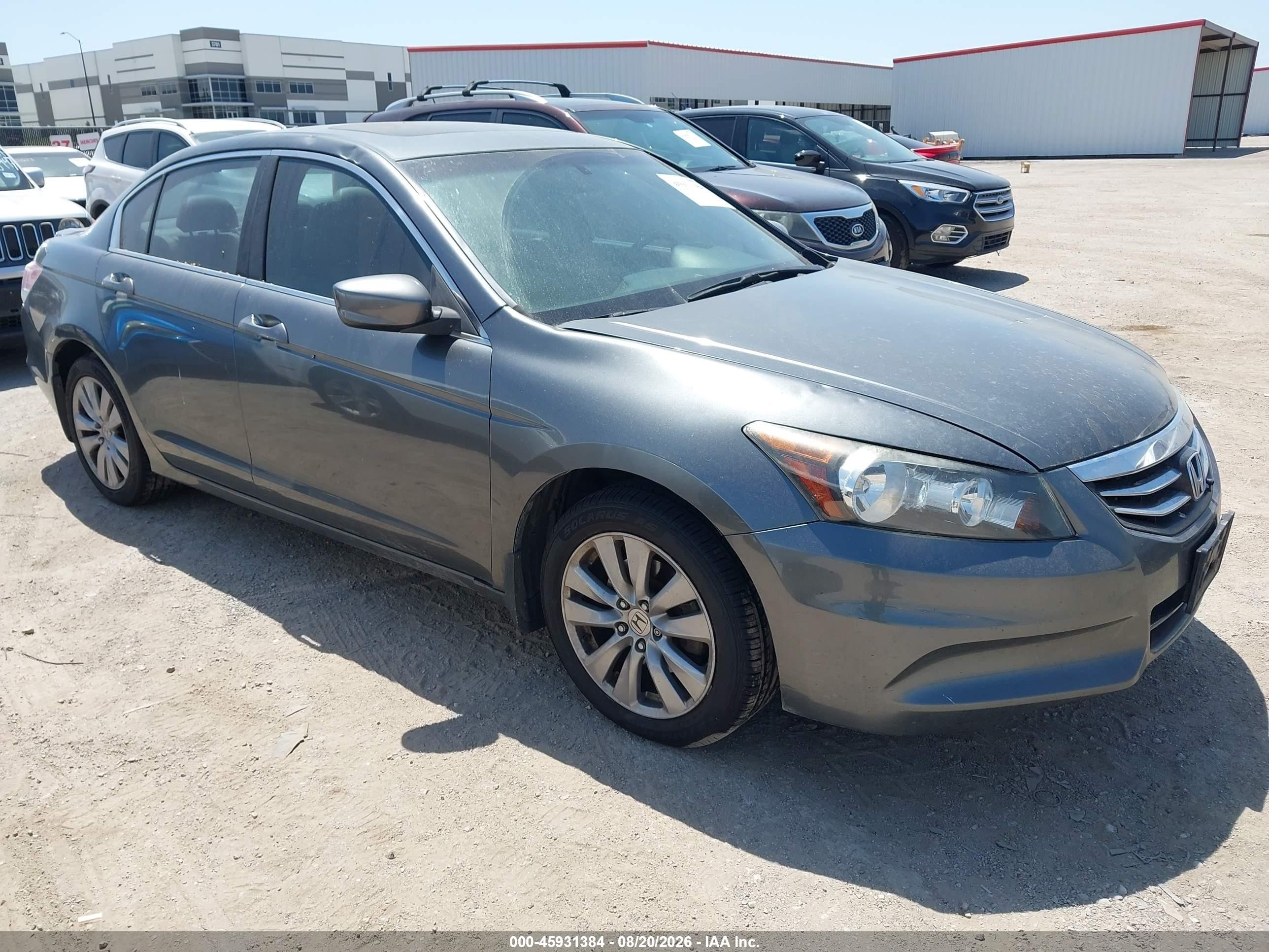 2011 Honda Accord 2.4 Ex-l Gray vin: 1HGCP2F86BA153367