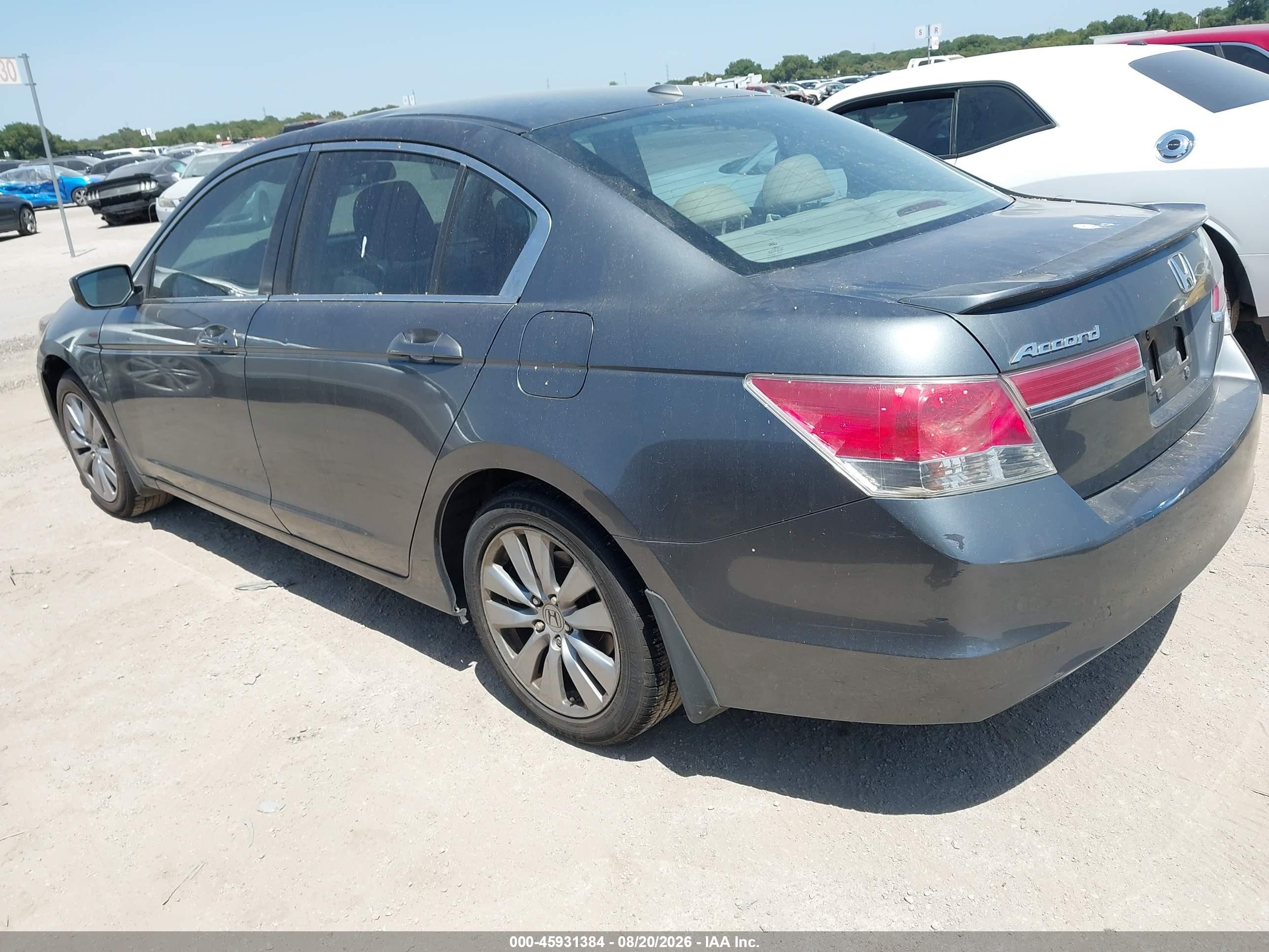 2011 Honda Accord 2.4 Ex-l Gray vin: 1HGCP2F86BA153367