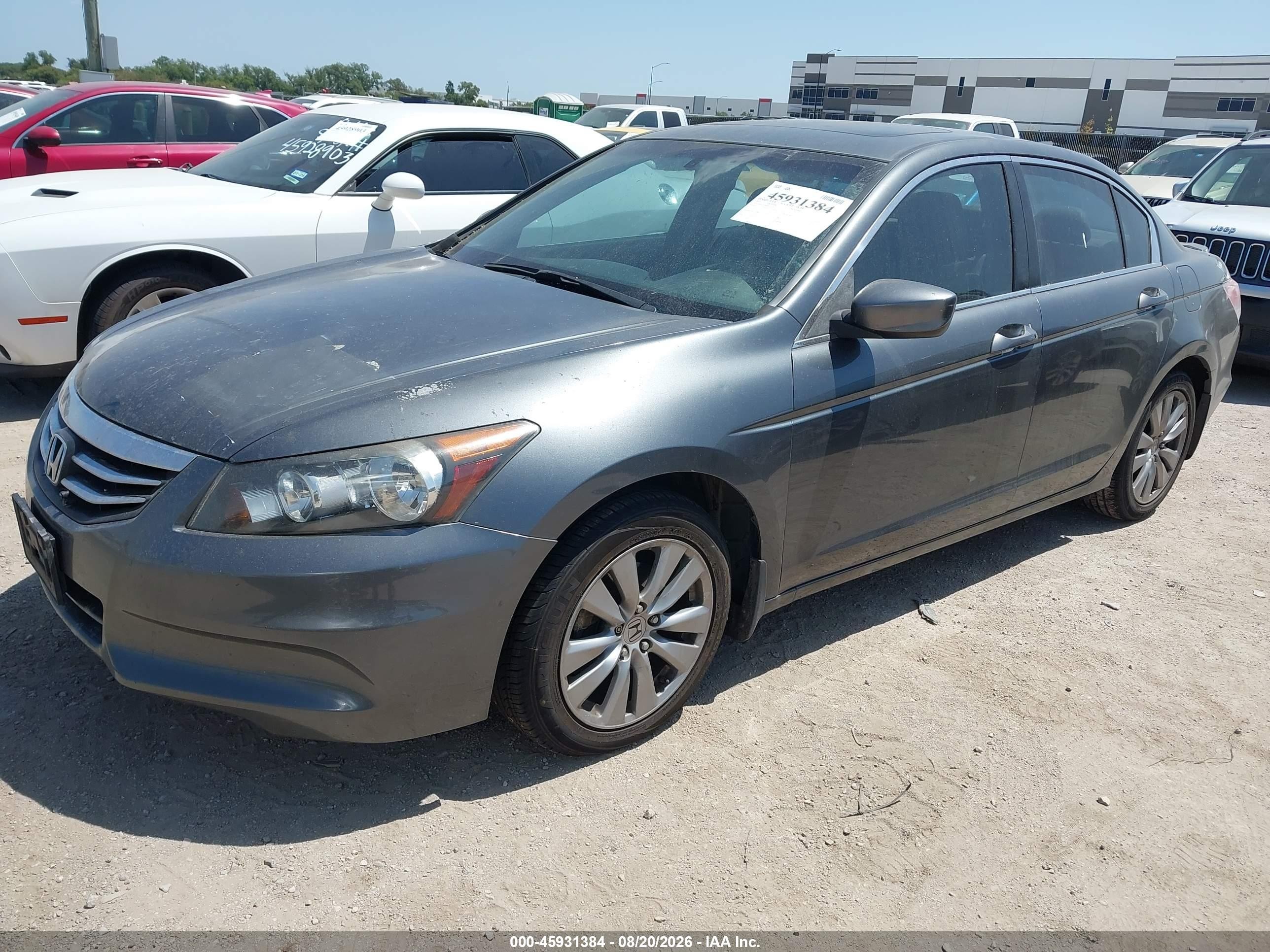 2011 Honda Accord 2.4 Ex-l Gray vin: 1HGCP2F86BA153367