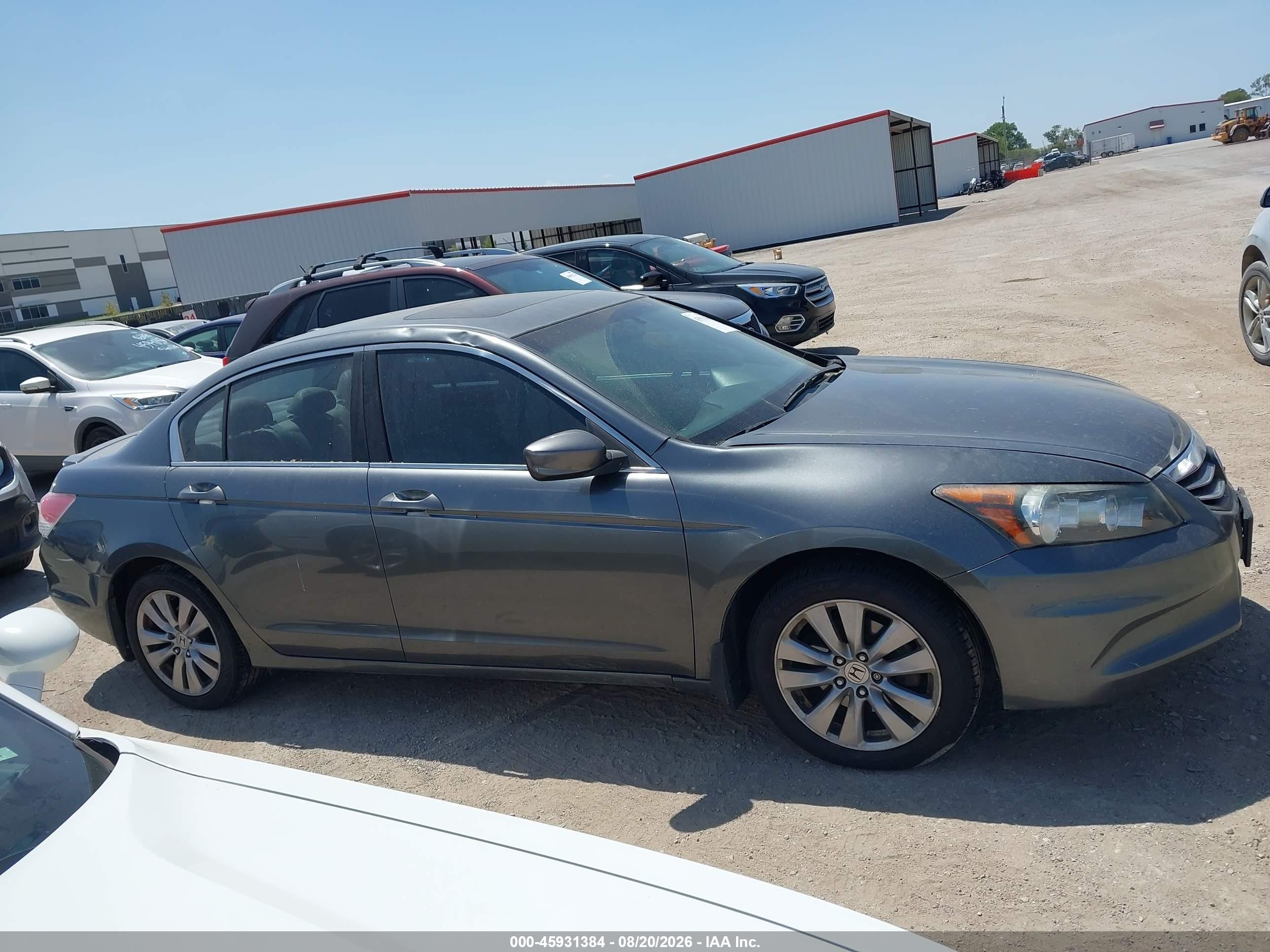 2011 Honda Accord 2.4 Ex-l Gray vin: 1HGCP2F86BA153367