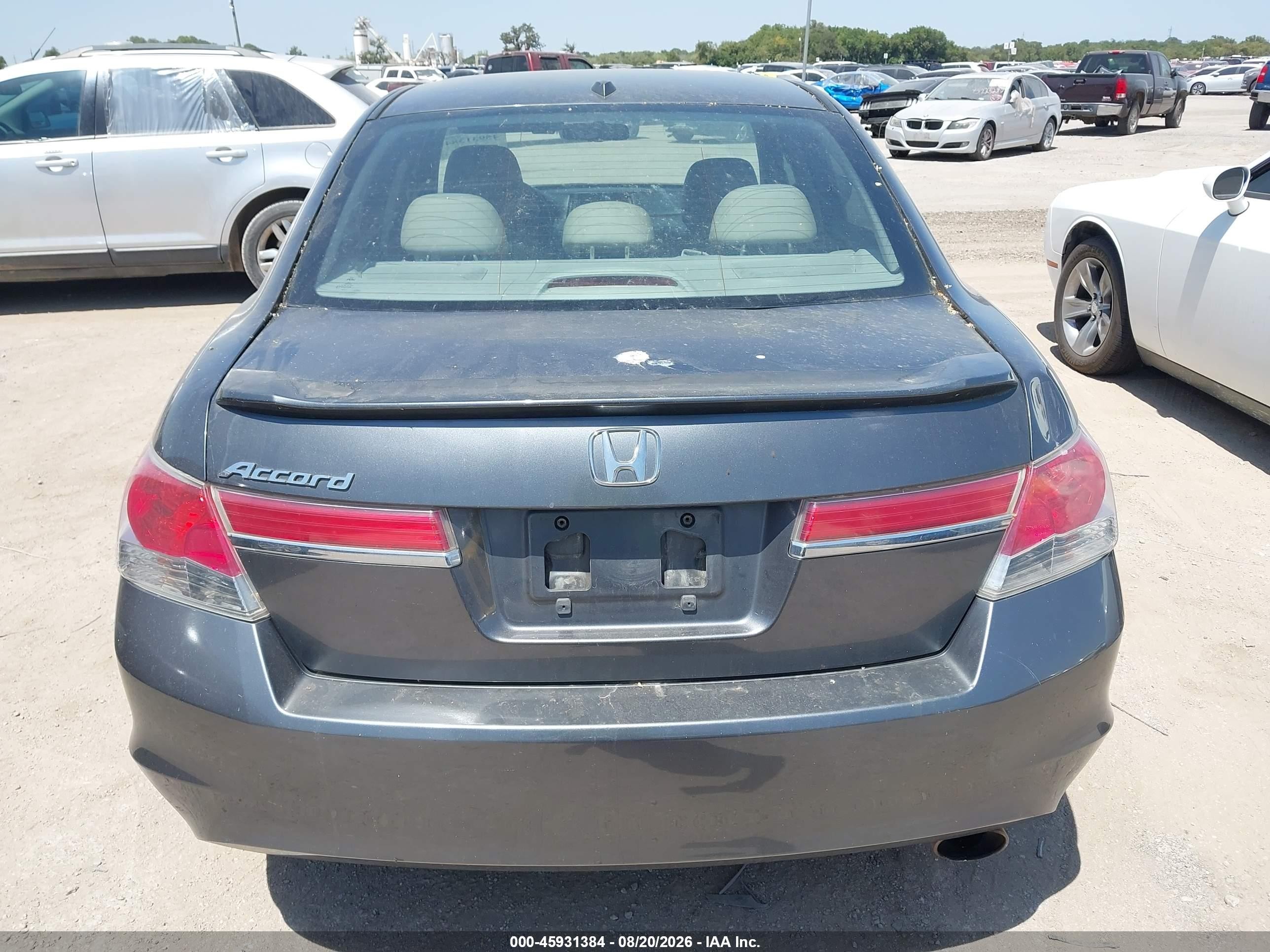 2011 Honda Accord 2.4 Ex-l Gray vin: 1HGCP2F86BA153367