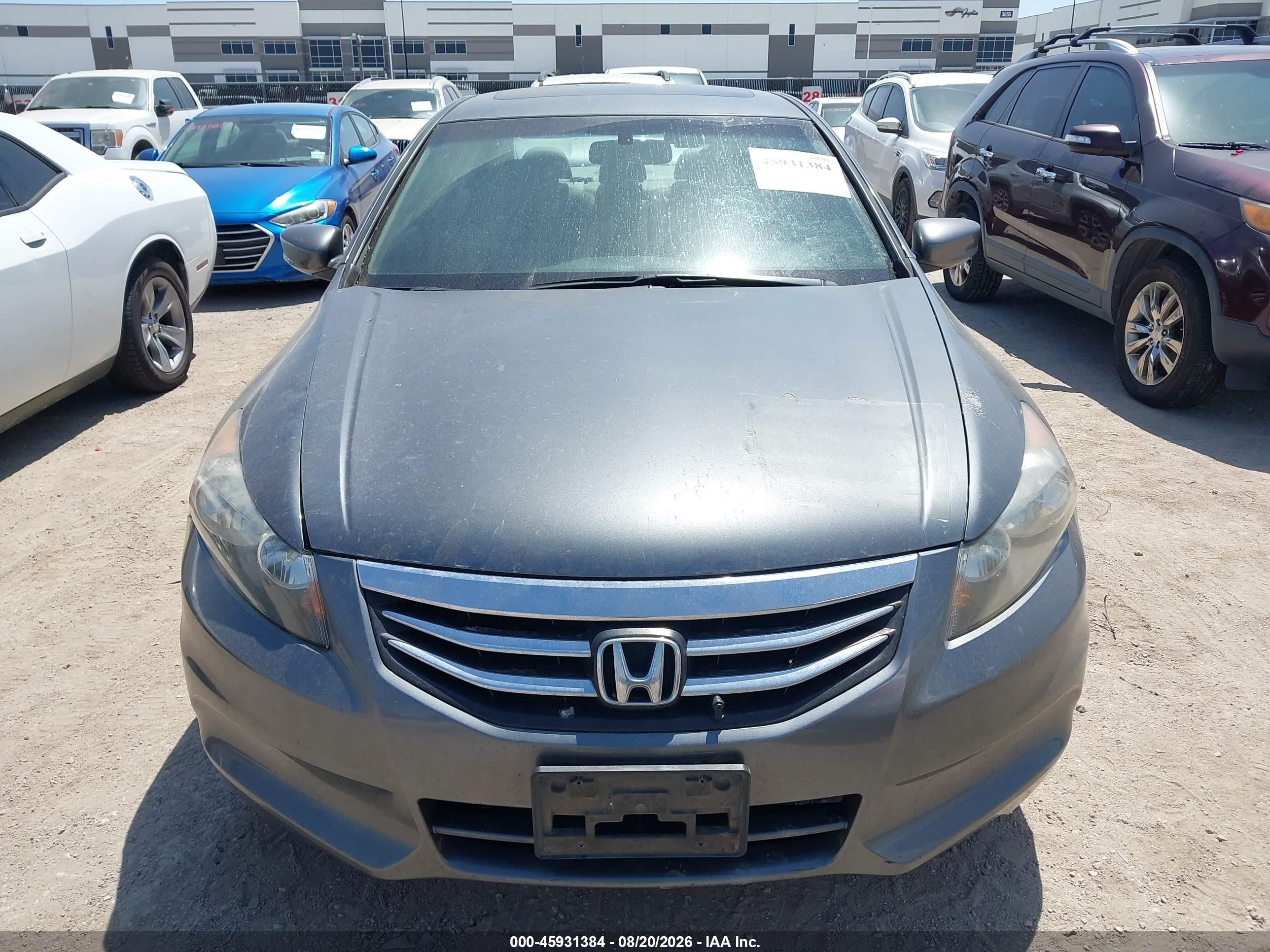 2011 Honda Accord 2.4 Ex-l Gray vin: 1HGCP2F86BA153367
