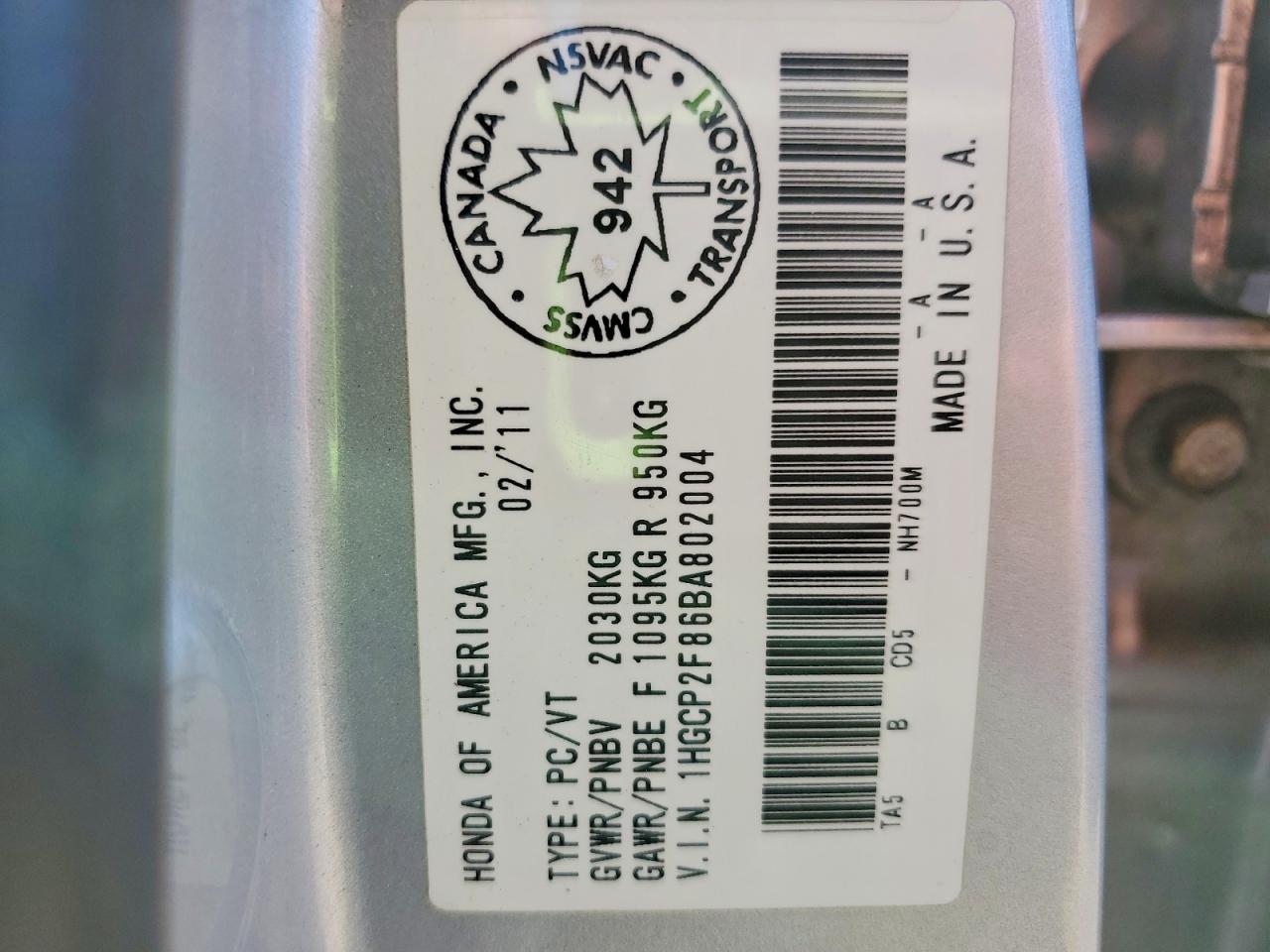 2011 Honda Accord Exl Silver vin: 1HGCP2F86BA802004