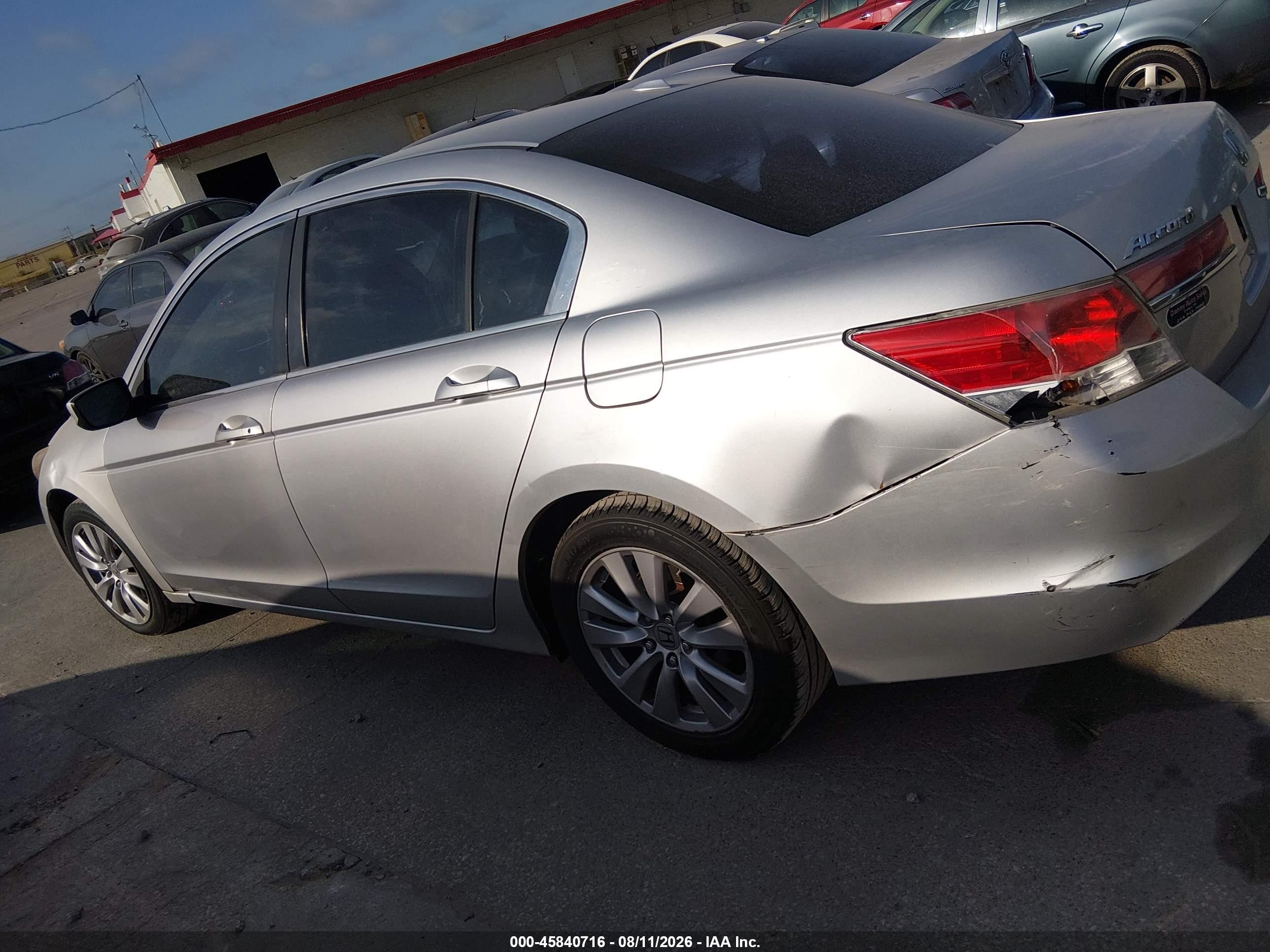 2012 Honda Accord 2.4 Ex-l Gray vin: 1HGCP2F86CA032808