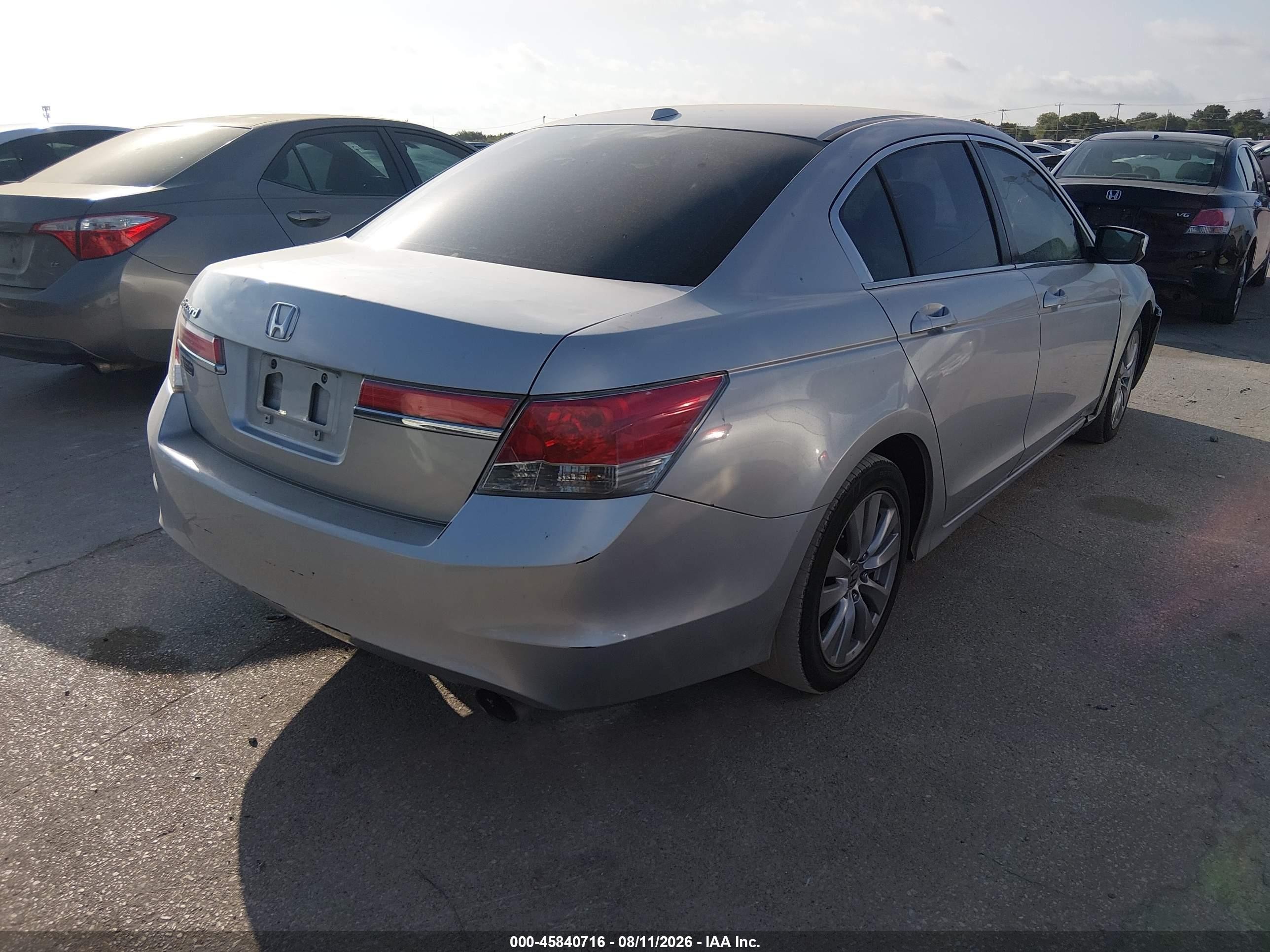 2012 Honda Accord 2.4 Ex-l Gray vin: 1HGCP2F86CA032808