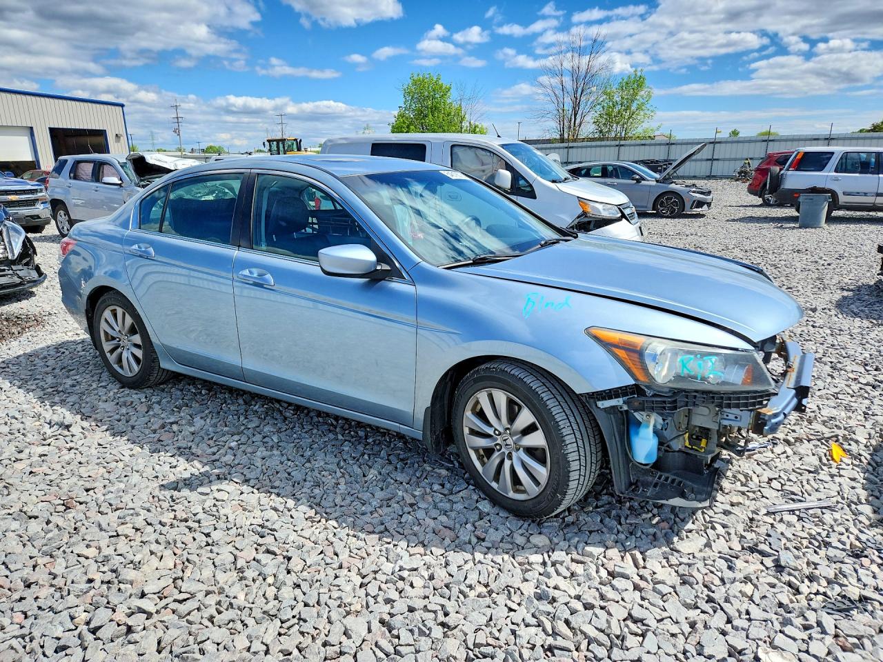 2012 Honda Accord Exl Blue vin: 1HGCP2F86CA033943