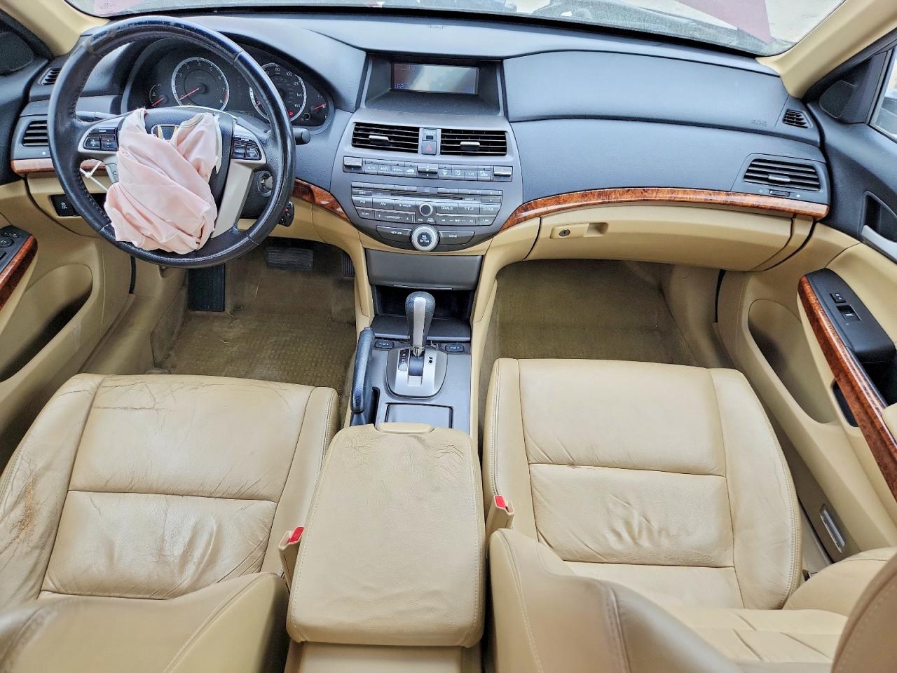 2012 Honda Accord Exl Темно-бордовый vin: 1HGCP2F86CA058079