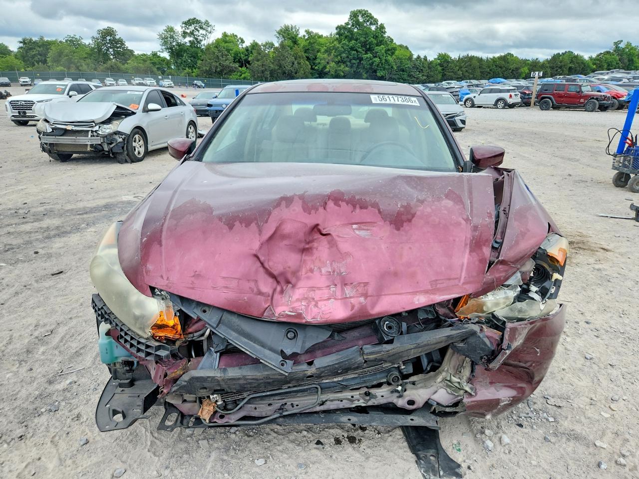 2012 Honda Accord Exl Темно-бордовый vin: 1HGCP2F86CA058079