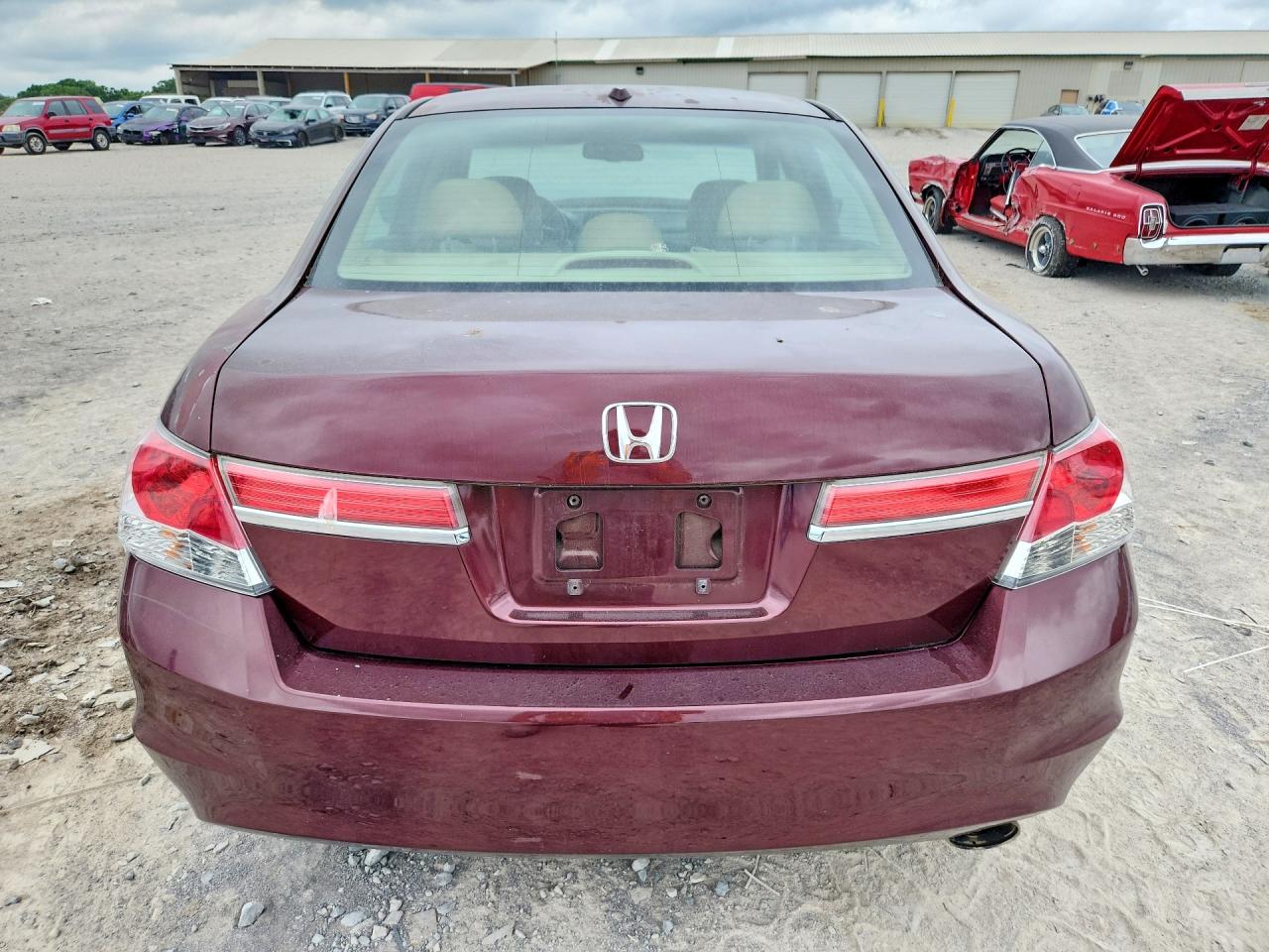 2012 Honda Accord Exl Темно-бордовый vin: 1HGCP2F86CA058079