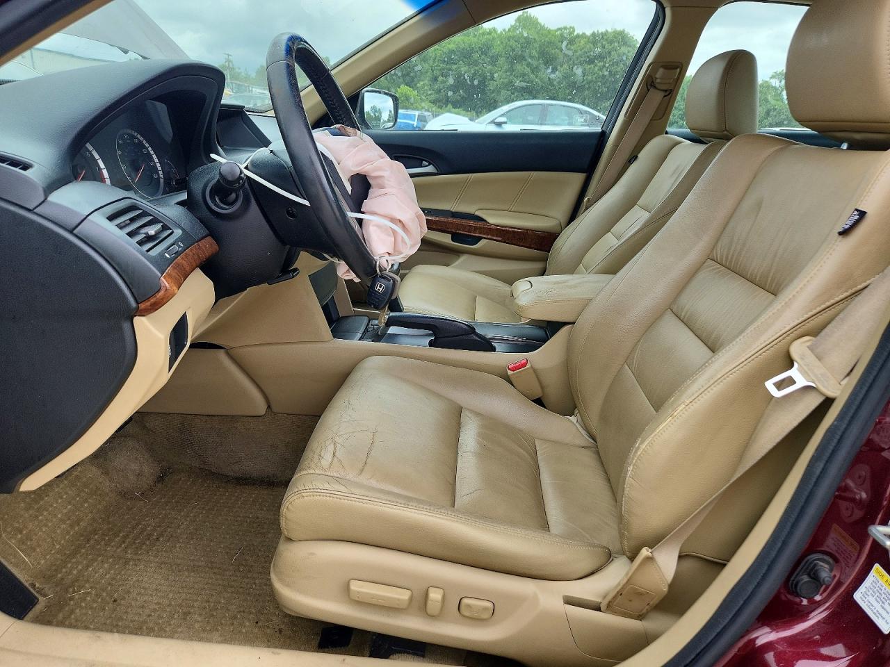 2012 Honda Accord Exl Темно-бордовый vin: 1HGCP2F86CA058079