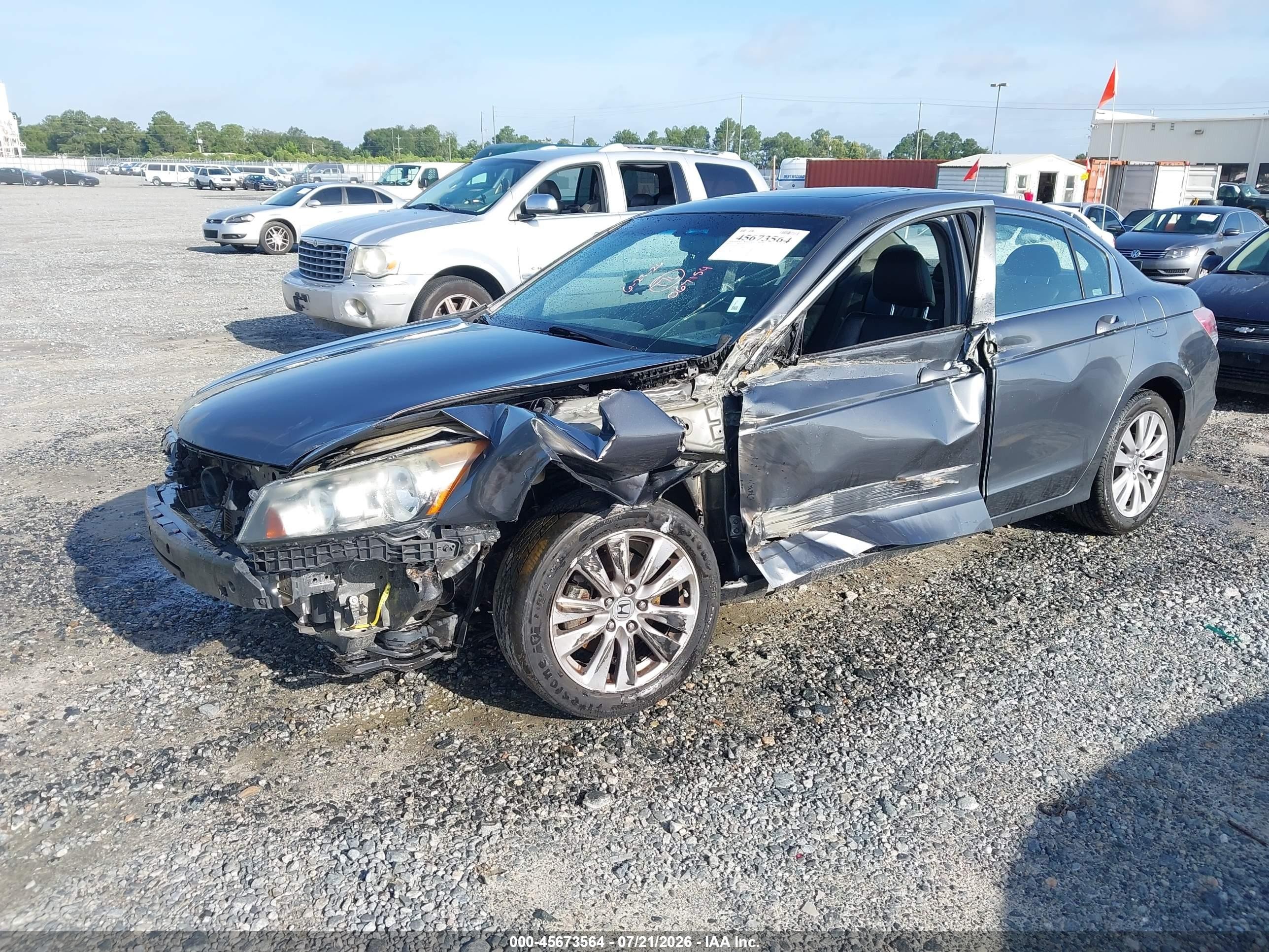 2012 Honda Accord 2.4 Ex-l Серый vin: 1HGCP2F86CA067154