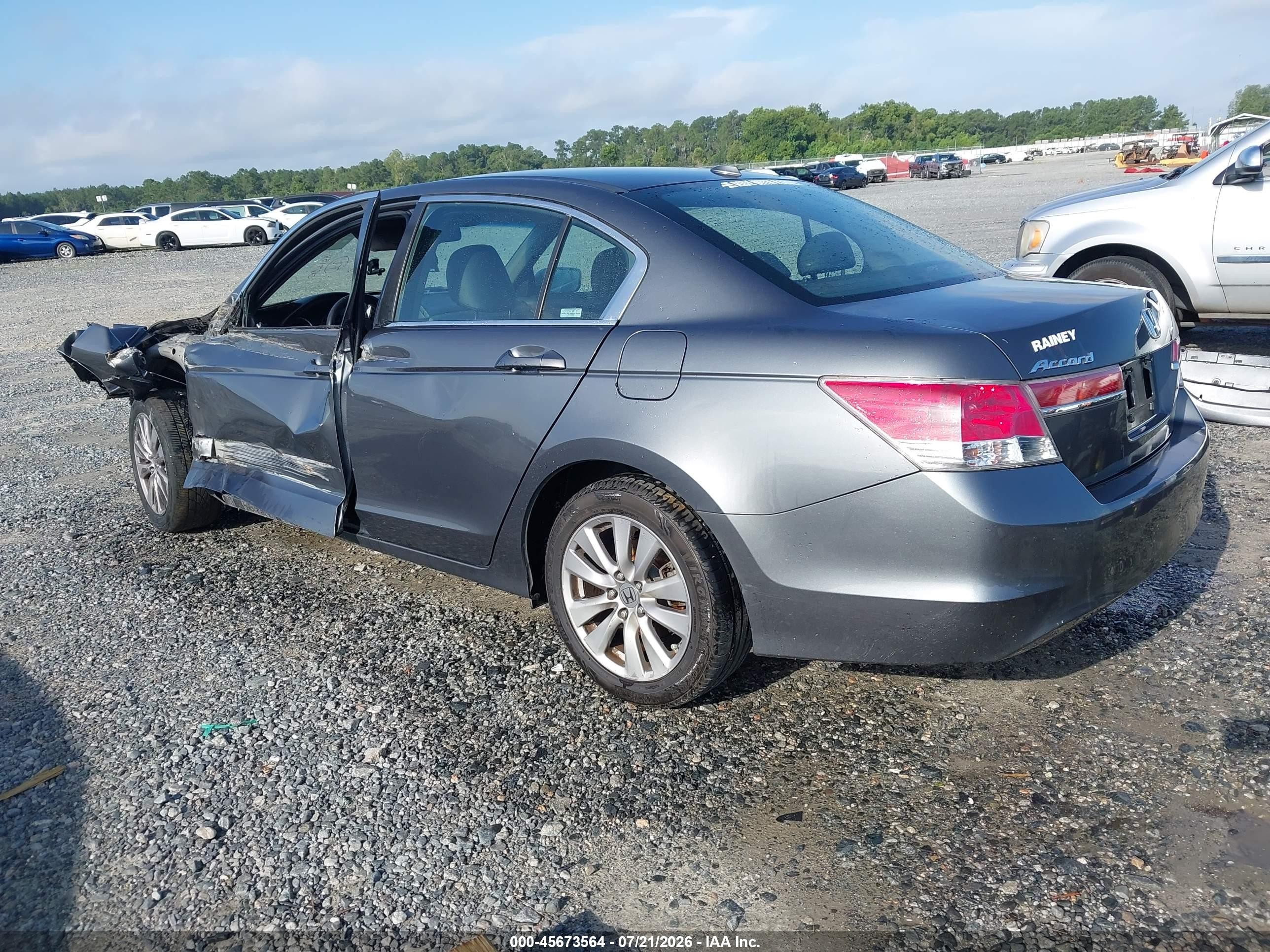 2012 Honda Accord 2.4 Ex-l Серый vin: 1HGCP2F86CA067154