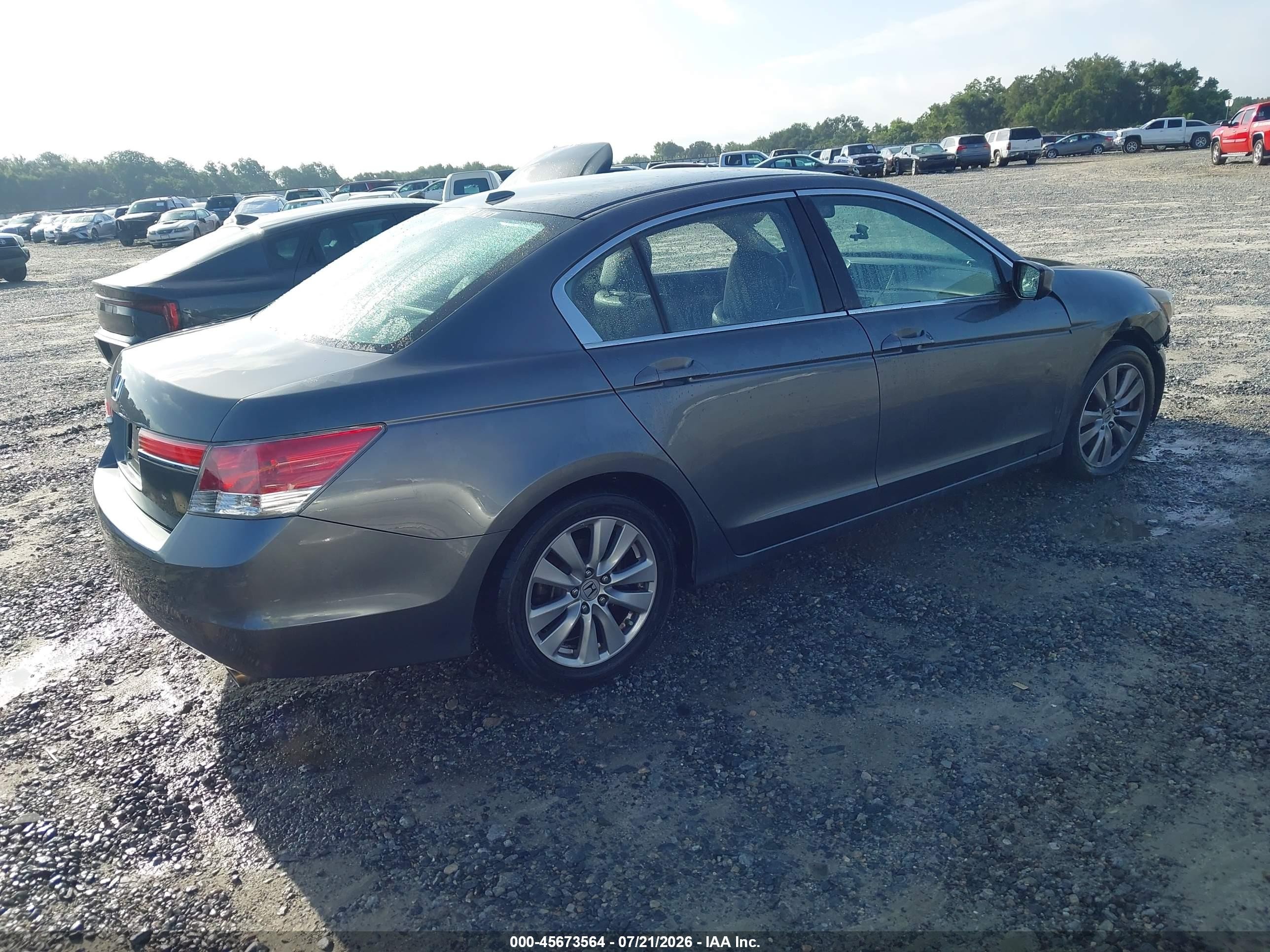 2012 Honda Accord 2.4 Ex-l Серый vin: 1HGCP2F86CA067154
