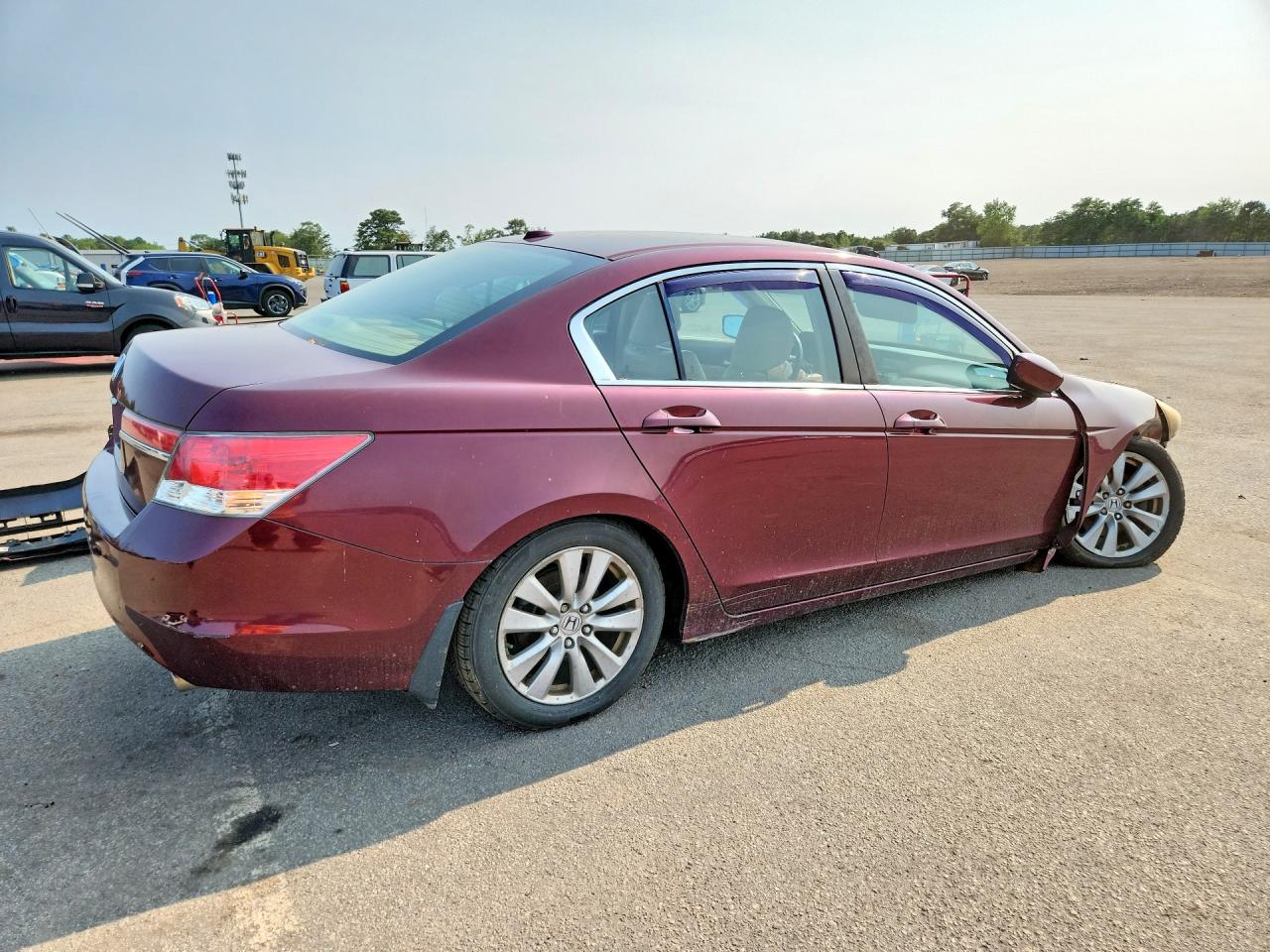 2012 Honda Accord Exl Burgundy vin: 1HGCP2F86CA068174