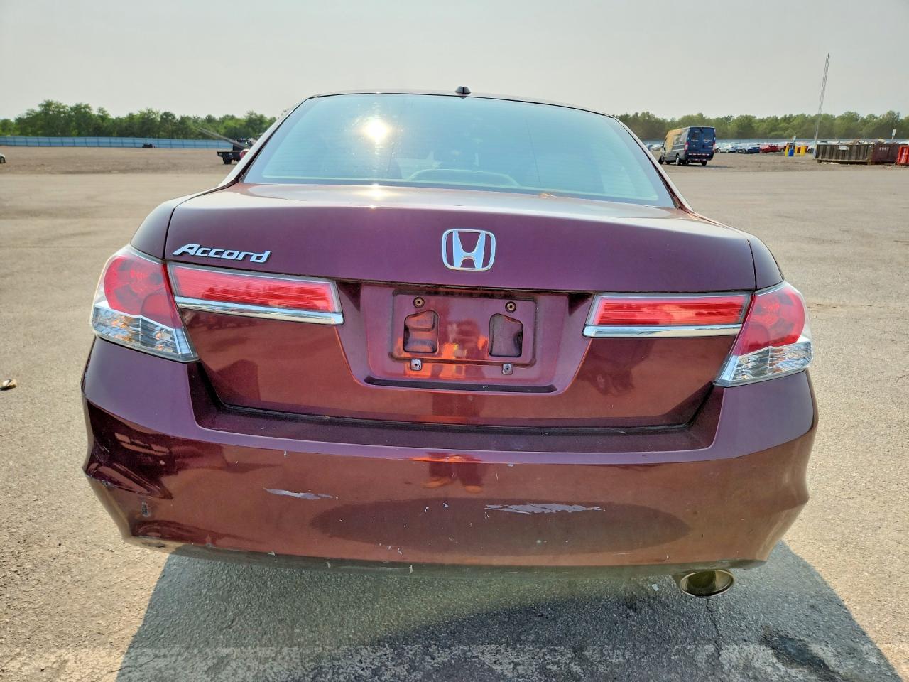 2012 Honda Accord Exl Burgundy vin: 1HGCP2F86CA068174