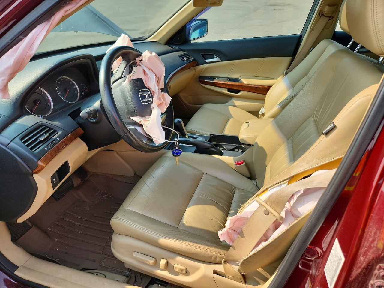 2012 Honda Accord Exl Burgundy vin: 1HGCP2F86CA068174