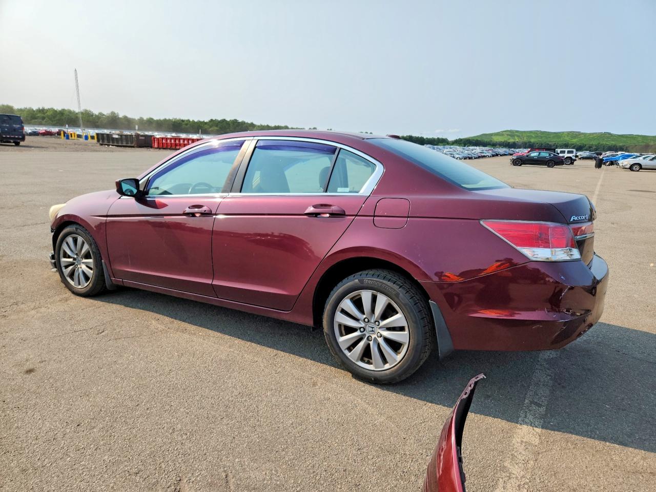 2012 Honda Accord Exl Burgundy vin: 1HGCP2F86CA068174