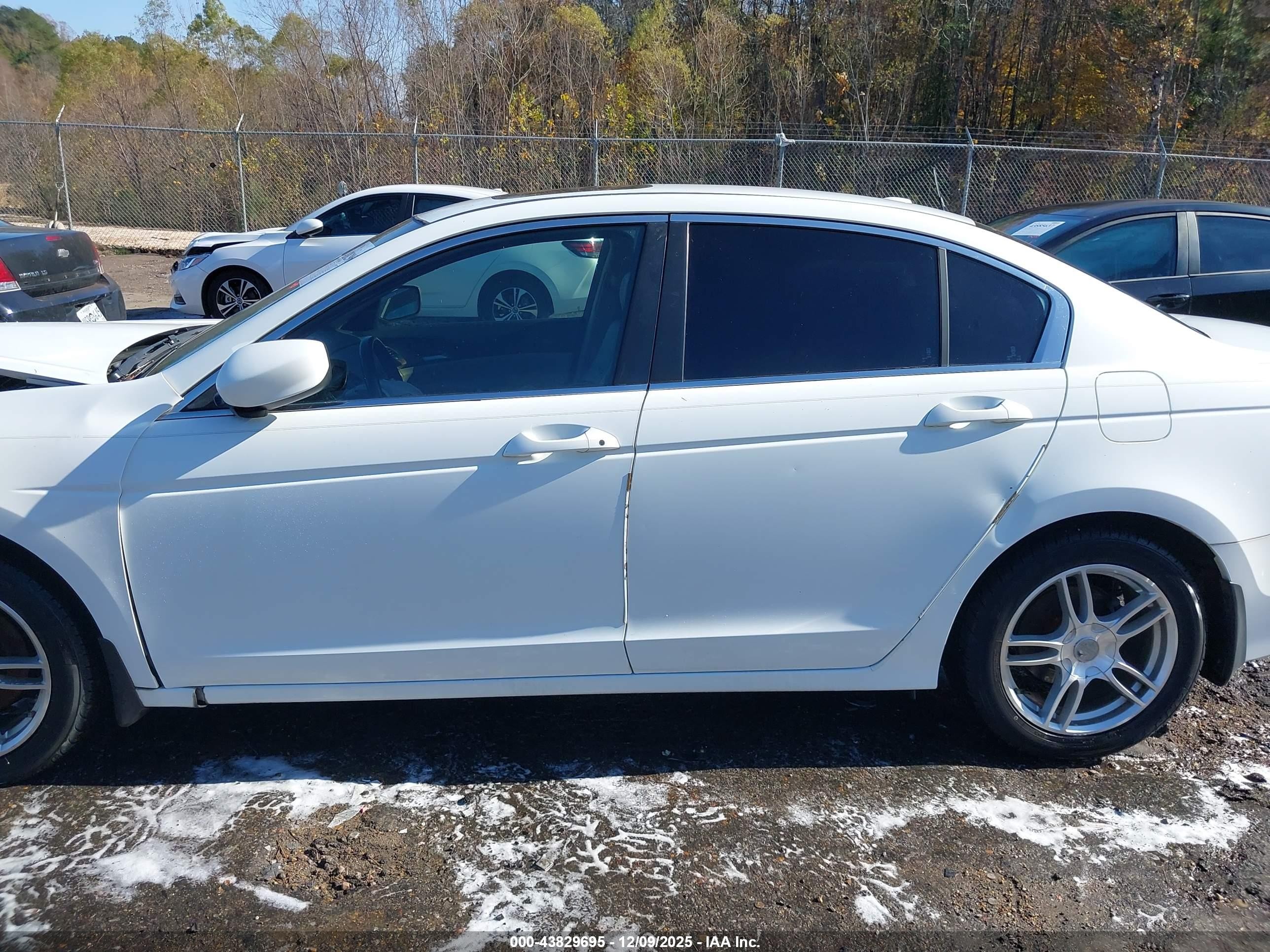 2012 Honda Accord 2.4 Ex-l White vin: 1HGCP2F86CA110987