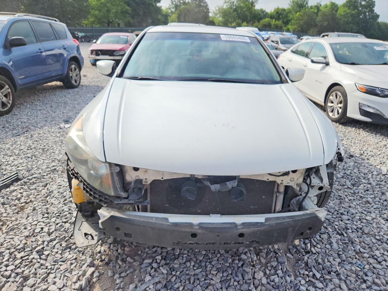 2012 Honda Accord Exl White vin: 1HGCP2F86CA111007
