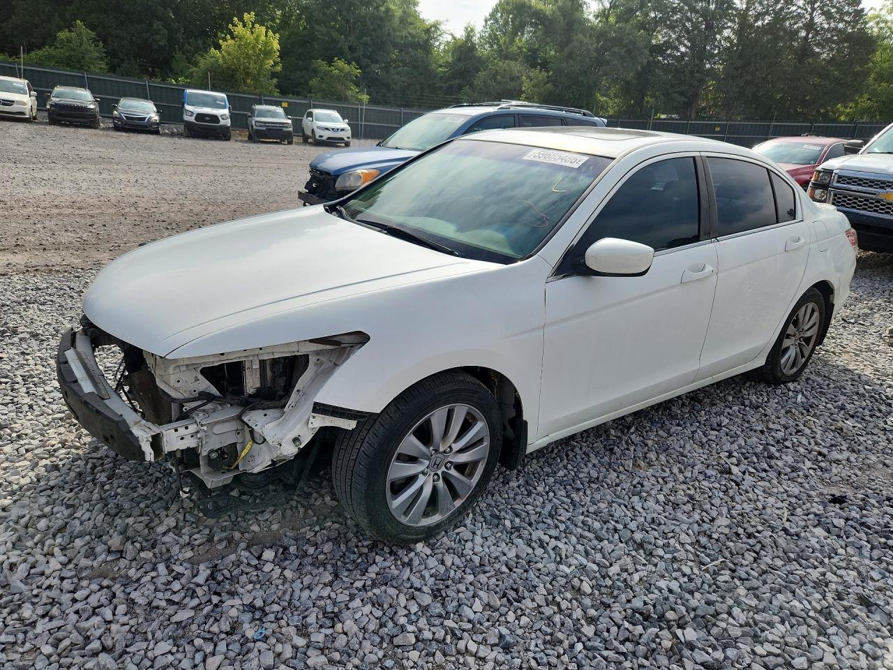 2012 Honda Accord Exl White vin: 1HGCP2F86CA111007